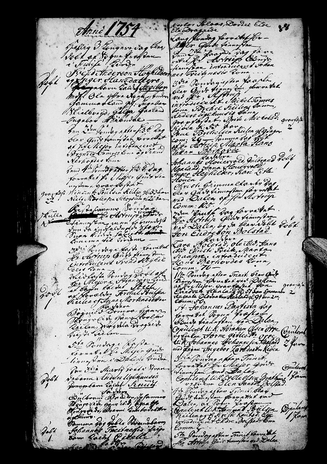 Os sokneprestembete, SAB/A-99929: Parish register (official) no. A 3, 1669-1760, p. 88