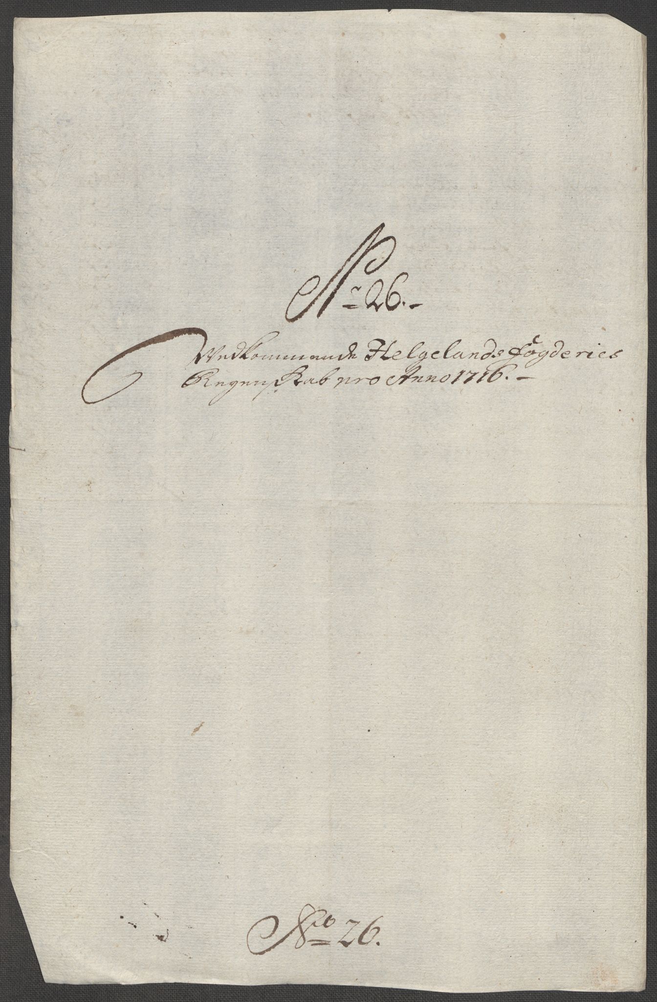 Rentekammeret inntil 1814, Reviderte regnskaper, Fogderegnskap, AV/RA-EA-4092/R65/L4514: Fogderegnskap Helgeland, 1716, p. 229