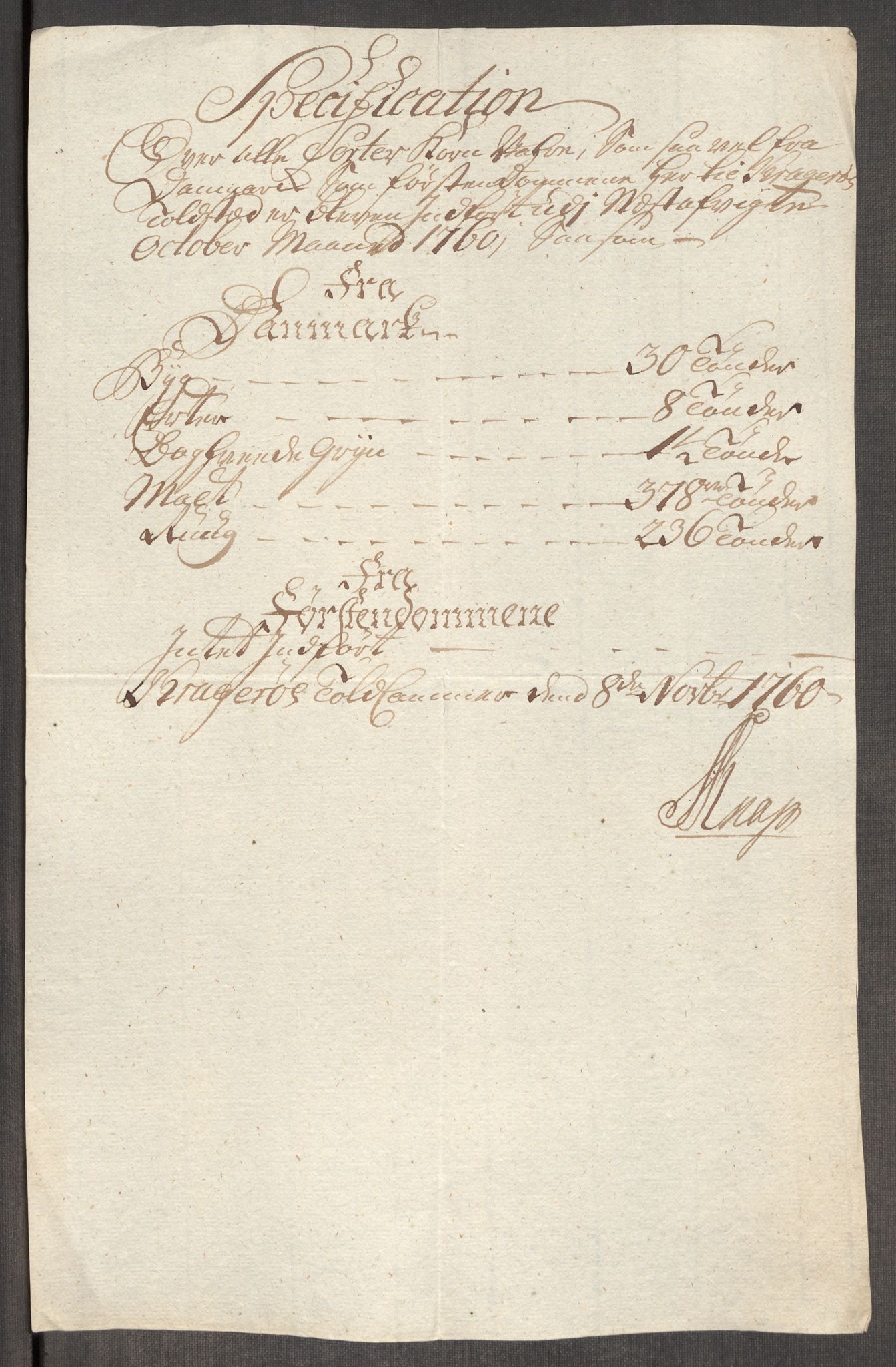 Rentekammeret inntil 1814, Realistisk ordnet avdeling, AV/RA-EA-4070/Oe/L0006: [Ø1]: Priskuranter, 1758-1760, p. 832