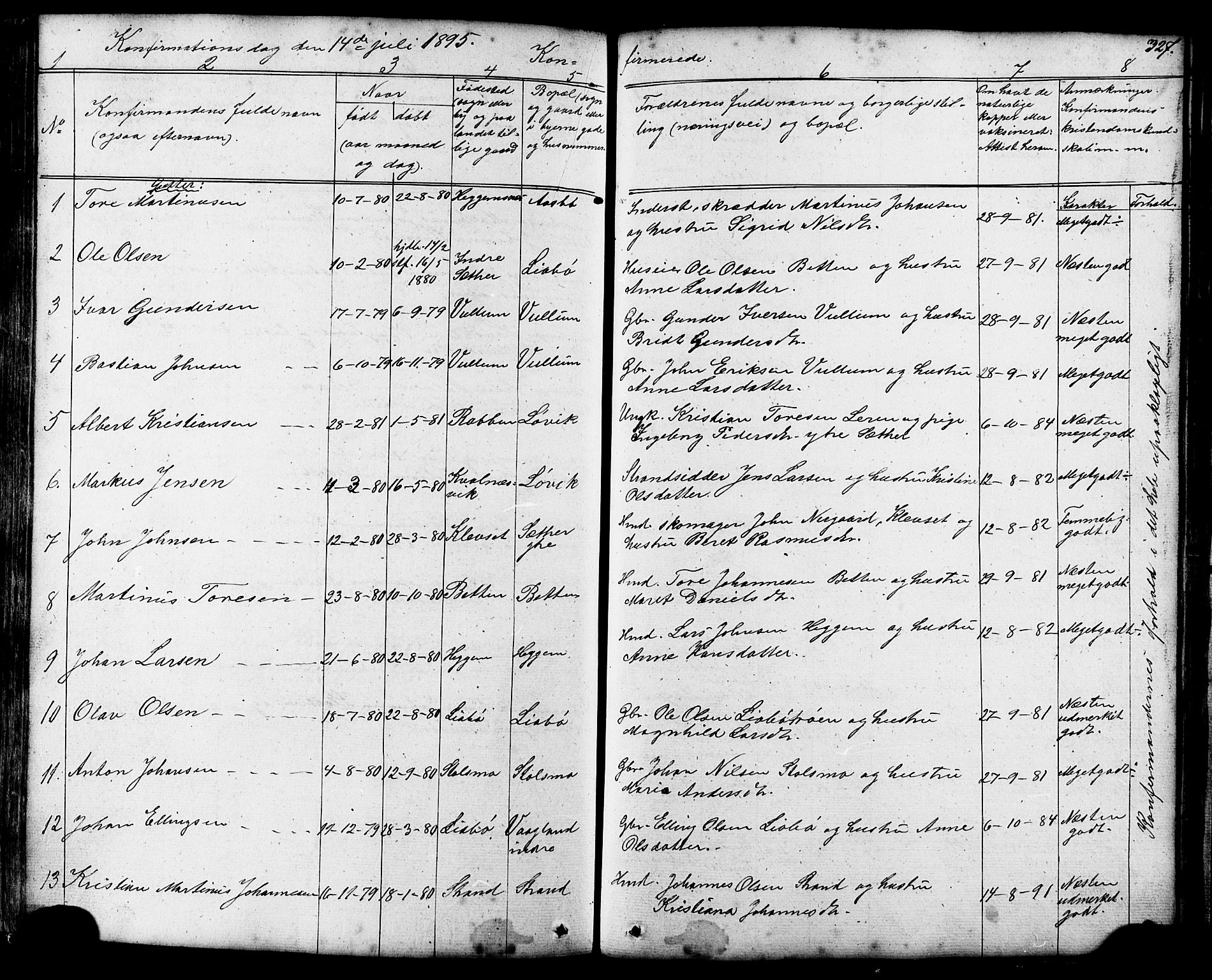 Ministerialprotokoller, klokkerbøker og fødselsregistre - Møre og Romsdal, AV/SAT-A-1454/576/L0890: Parish register (copy) no. 576C01, 1837-1908, p. 327