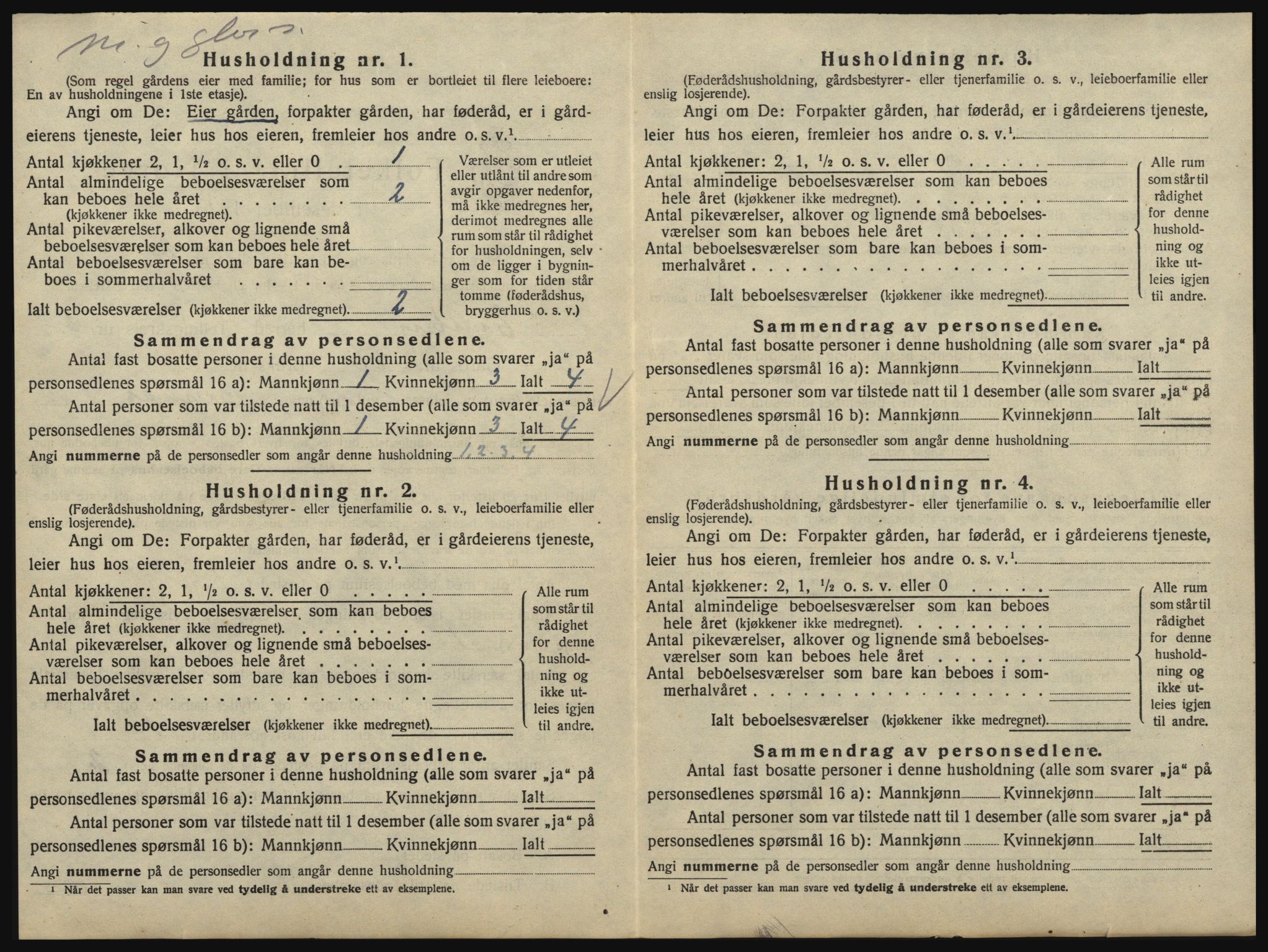 SAO, 1920 census for Eidsberg, 1920, p. 414