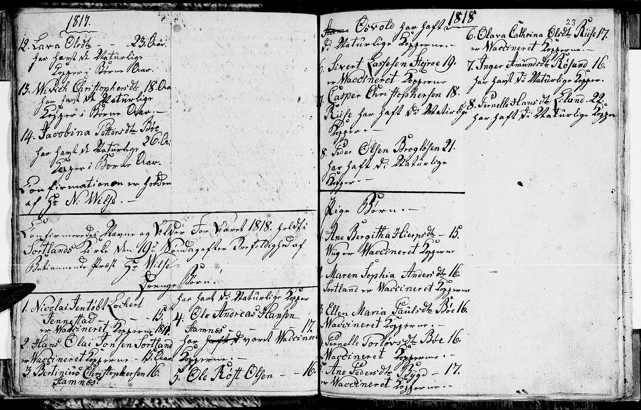 Ministerialprotokoller, klokkerbøker og fødselsregistre - Nordland, AV/SAT-A-1459/895/L1368: Parish register (official) no. 895A03, 1812-1818, p. 23