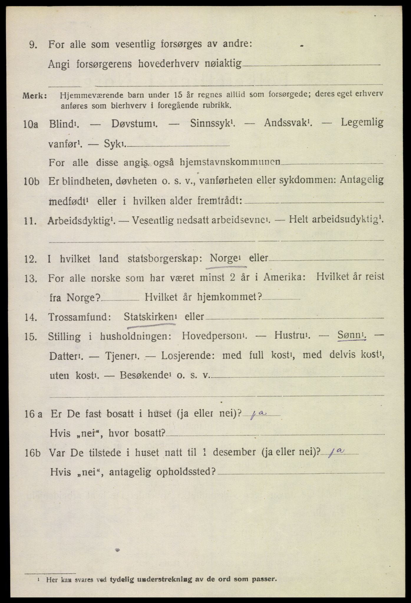 SAH, 1920 census for Brandbu, 1920, p. 3078