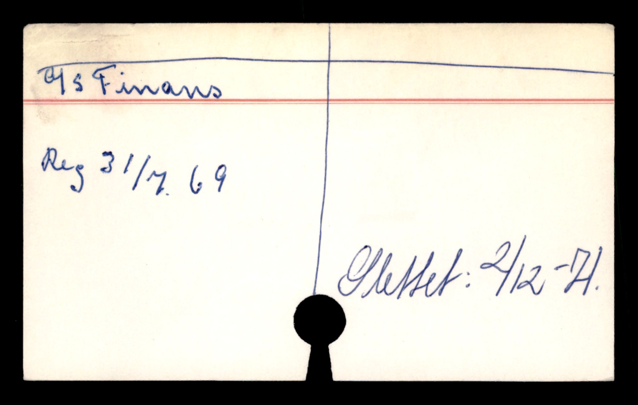 Oslo byfogd, Handelsregisteret, AV/SAT-A-10867/G/Ga/Gad/L0042: Kartotekkort - Slettede foretak, Fin-Fru, 1890-1990