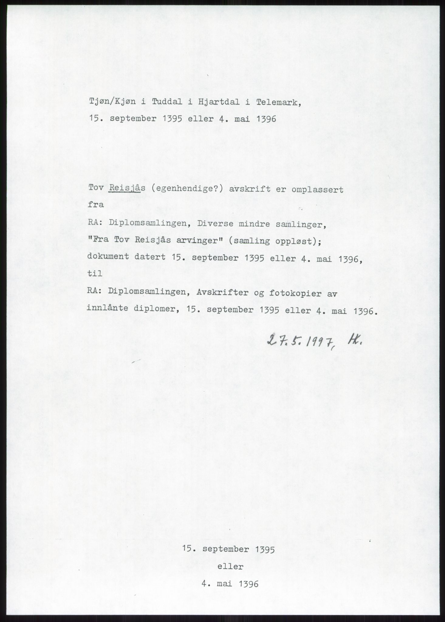 Samlinger til kildeutgivelse, Diplomavskriftsamlingen, AV/RA-EA-4053/H/Ha, p. 2743