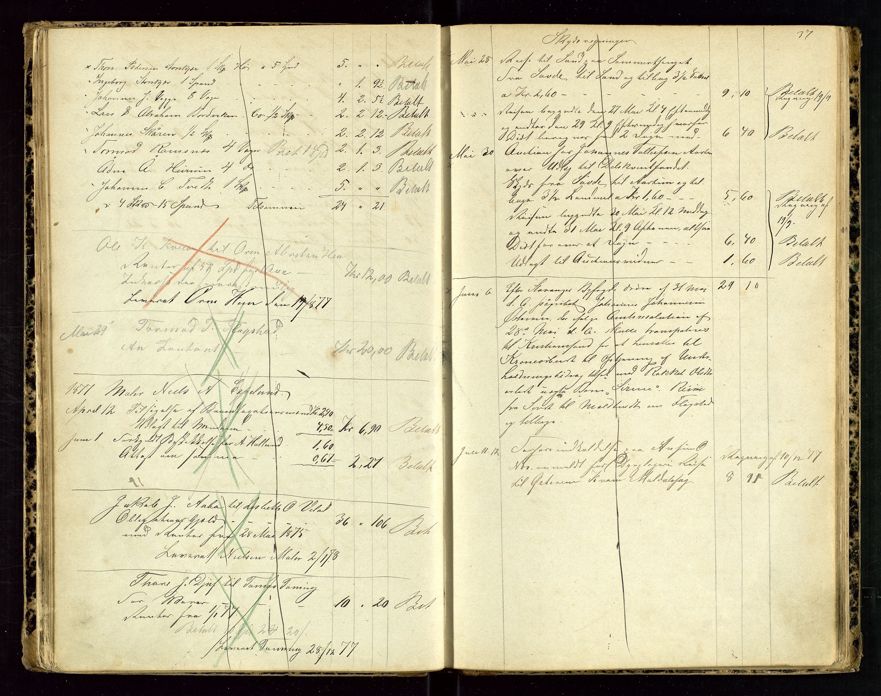 Sauda lensmannskontor, AV/SAST-A-100177/Gja/L0004: Auksjonsprotokoll, 1875-1880, p. 37