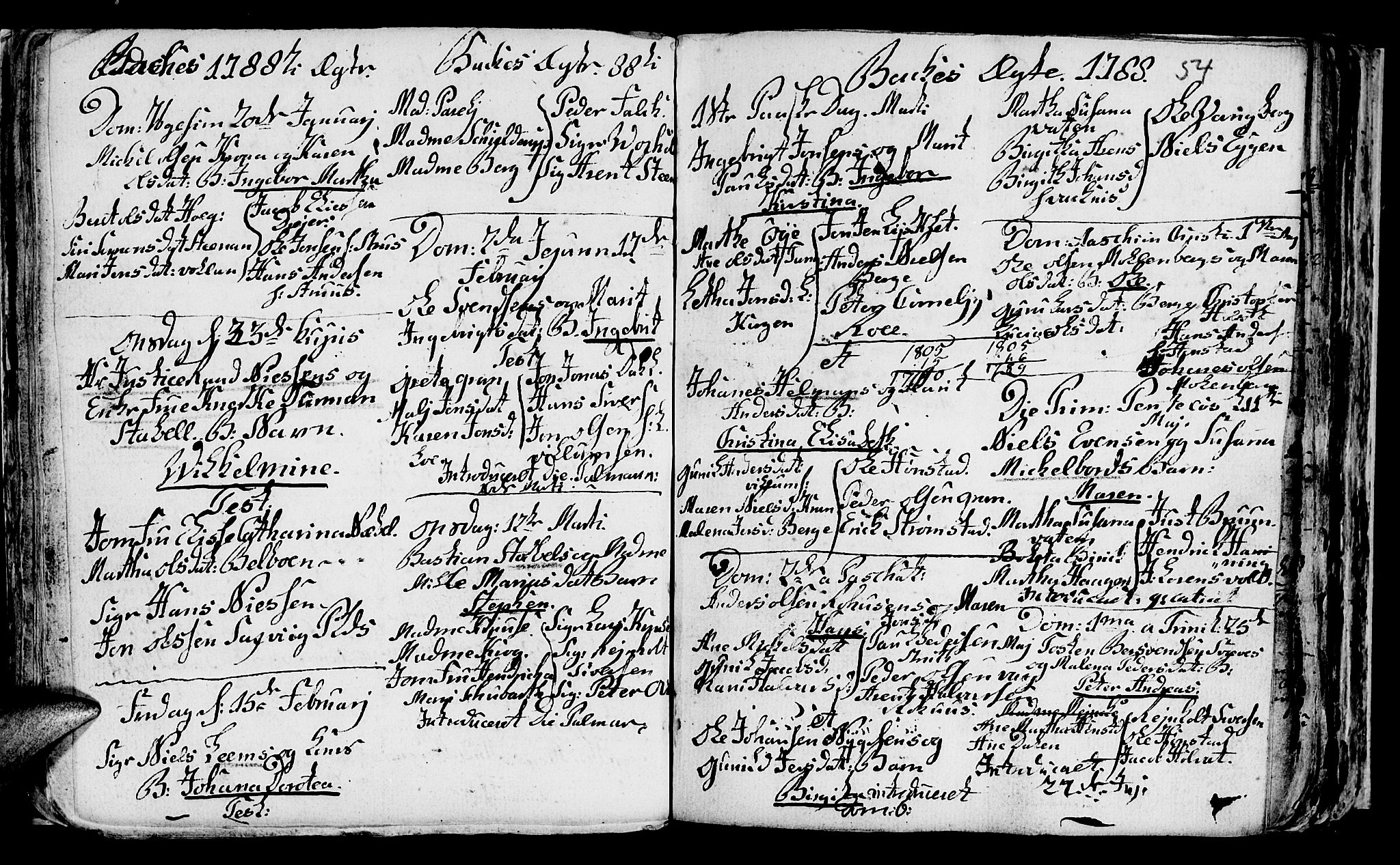 Ministerialprotokoller, klokkerbøker og fødselsregistre - Sør-Trøndelag, SAT/A-1456/604/L0218: Parish register (copy) no. 604C01, 1754-1819, p. 54