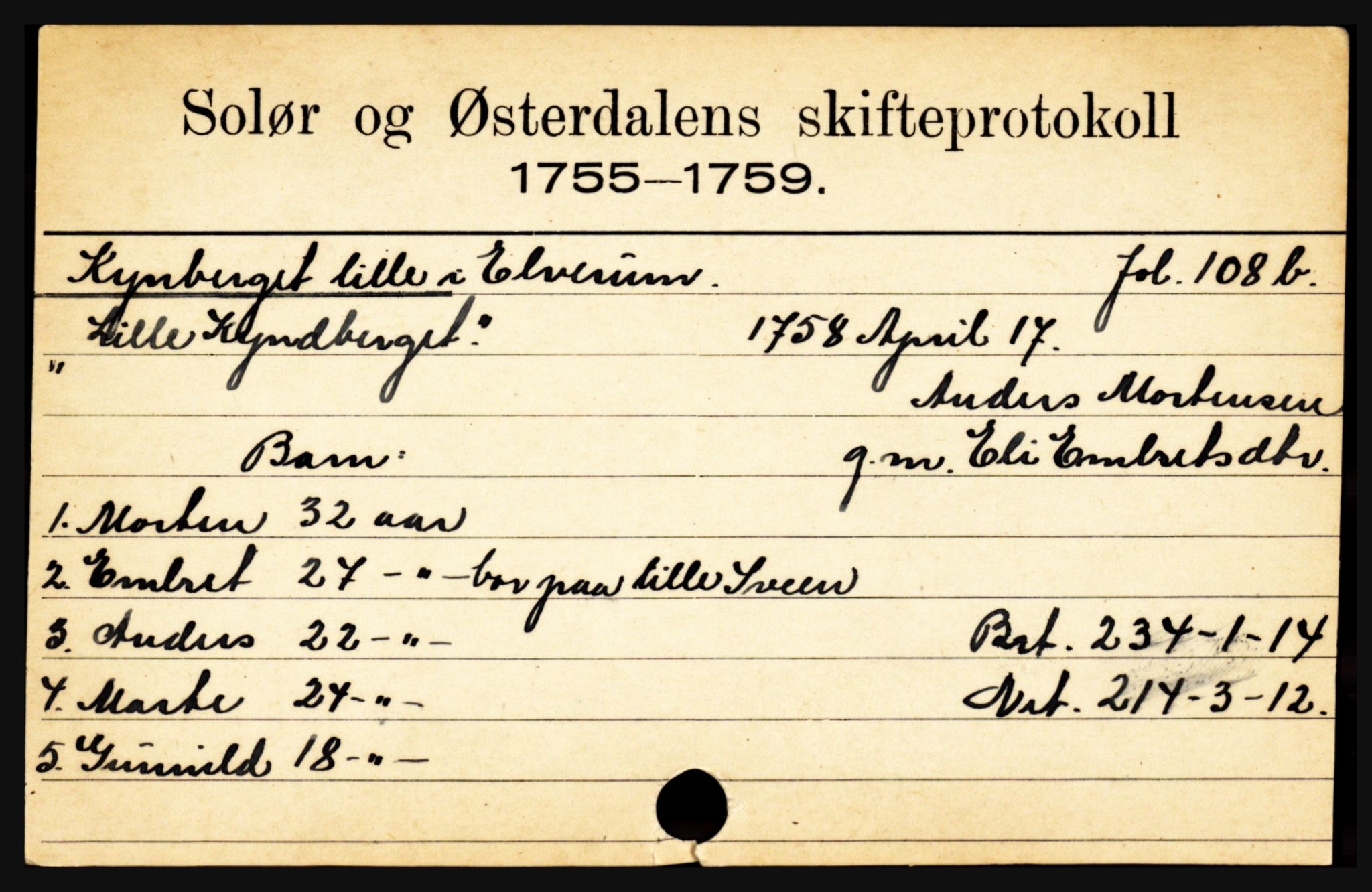 Solør og Østerdalen sorenskriveri, SAH/TING-024/J, 1716-1774, p. 3285