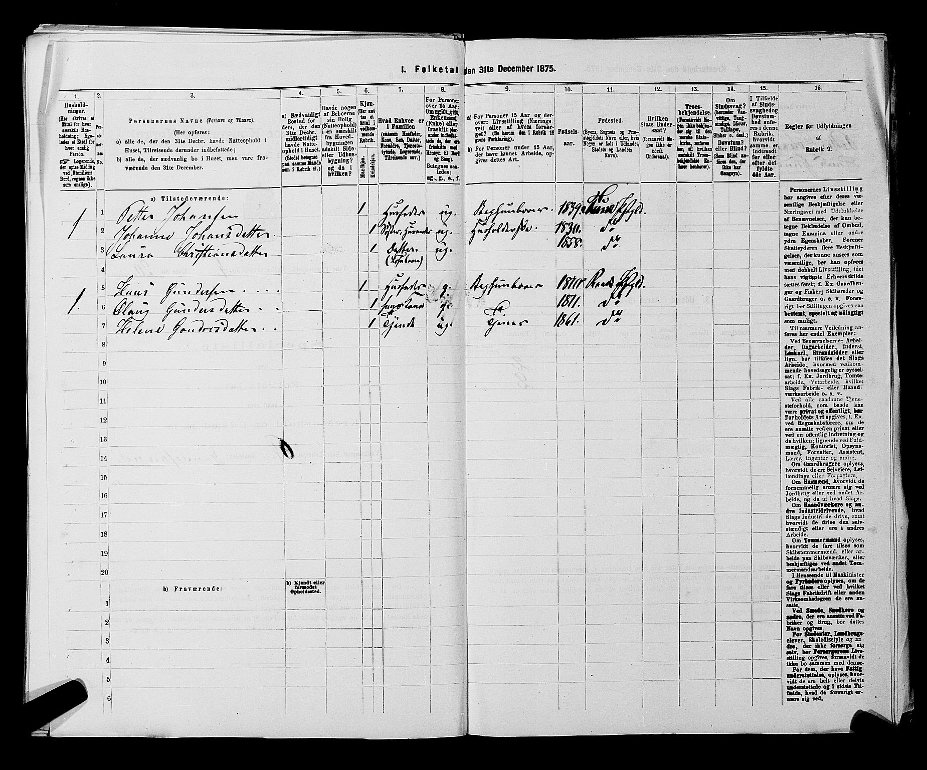 RA, 1875 census for 0130P Tune, 1875, p. 624