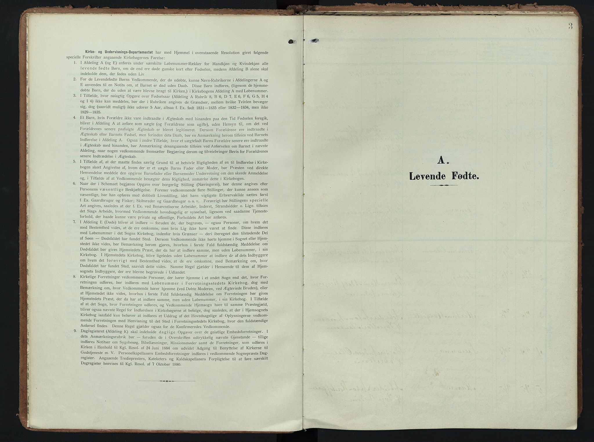Hedrum kirkebøker, SAKO/A-344/F/Fc/L0002: Parish register (official) no. III 2, 1907-1930, p. 3