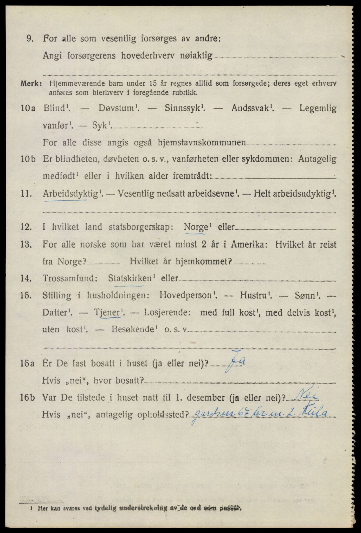 SAO, 1920 census for Spydeberg, 1920, p. 5626