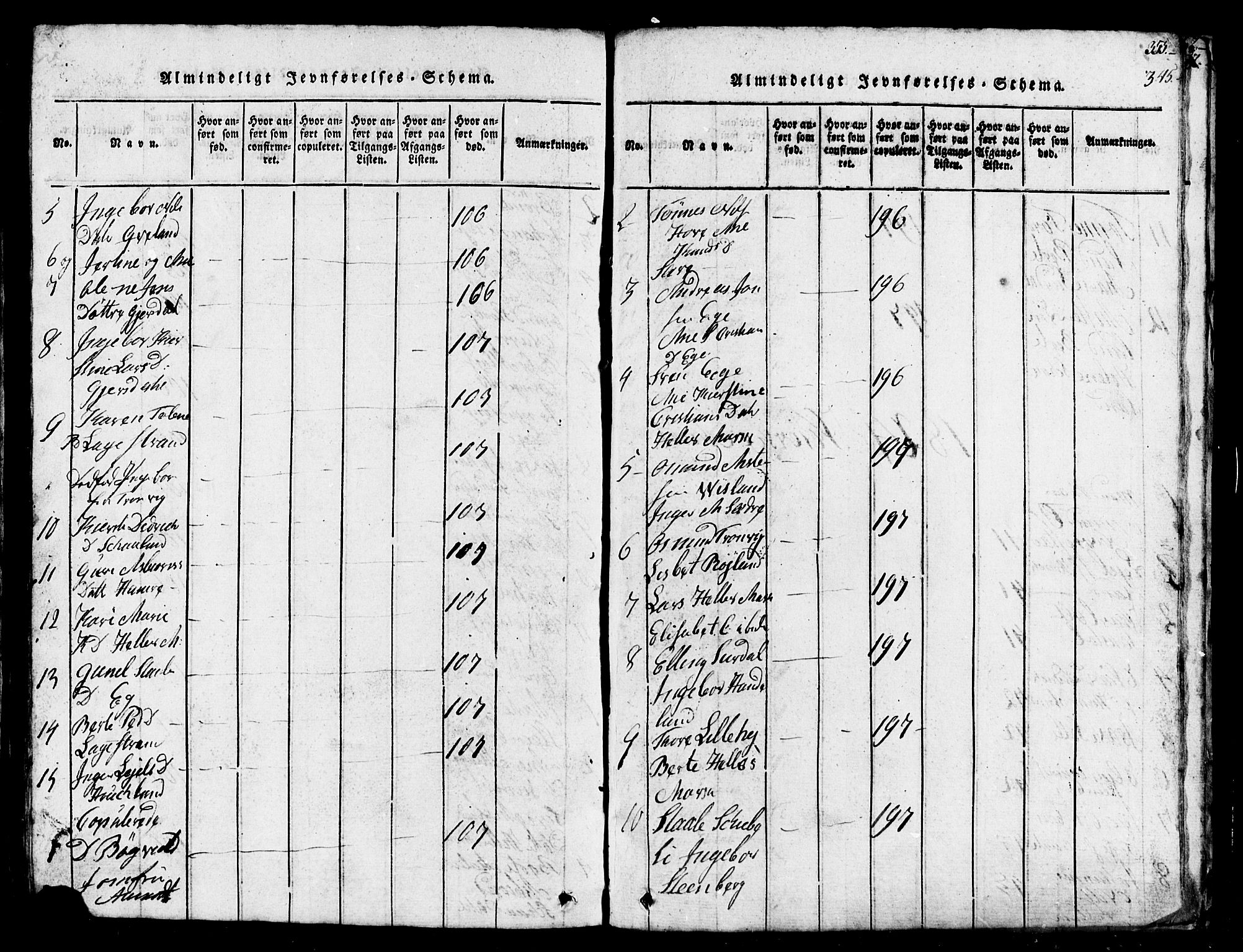 Lund sokneprestkontor, AV/SAST-A-101809/S07/L0002: Parish register (copy) no. B 2, 1816-1832, p. 355