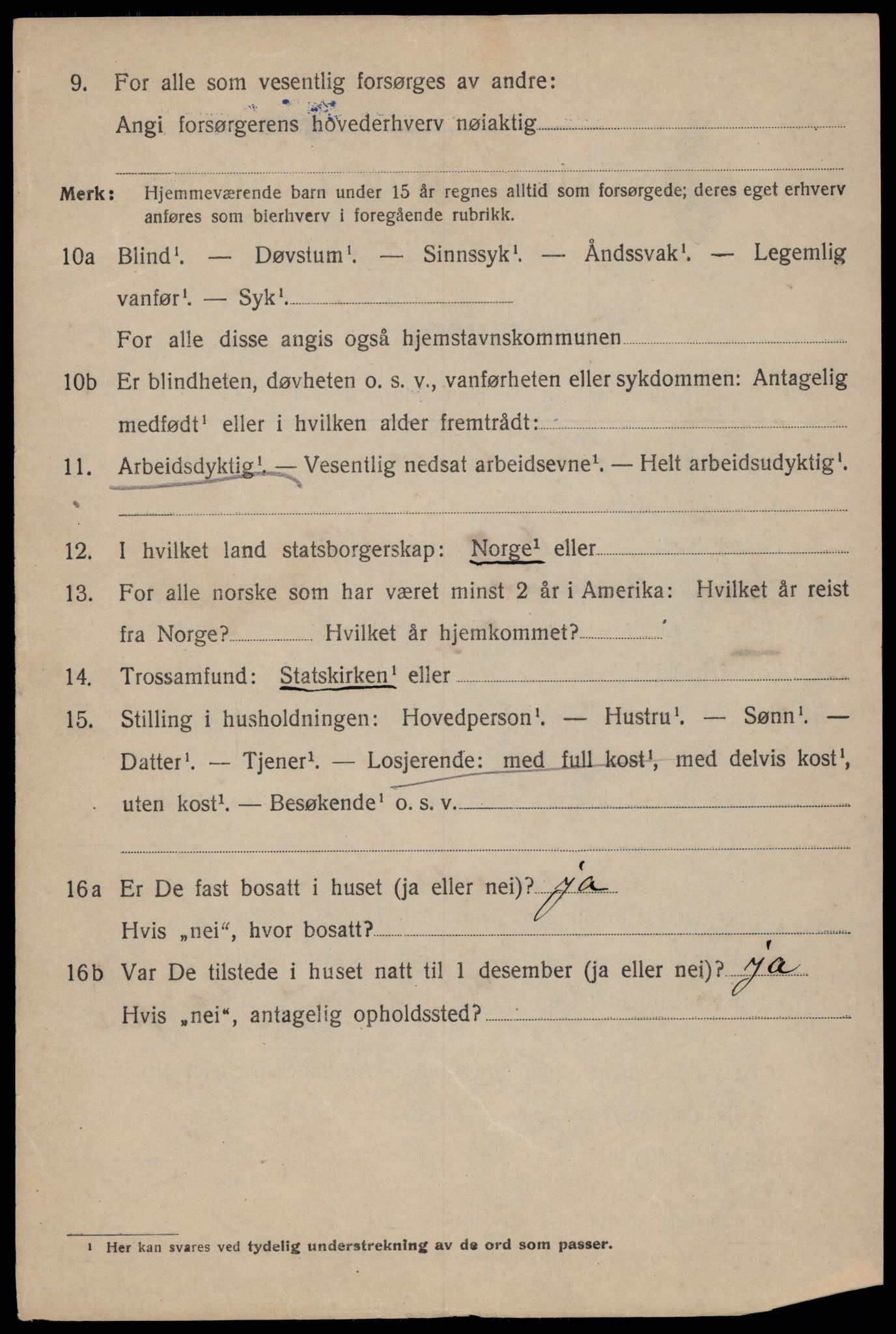 SAT, 1920 census for Trondheim, 1920, p. 49433