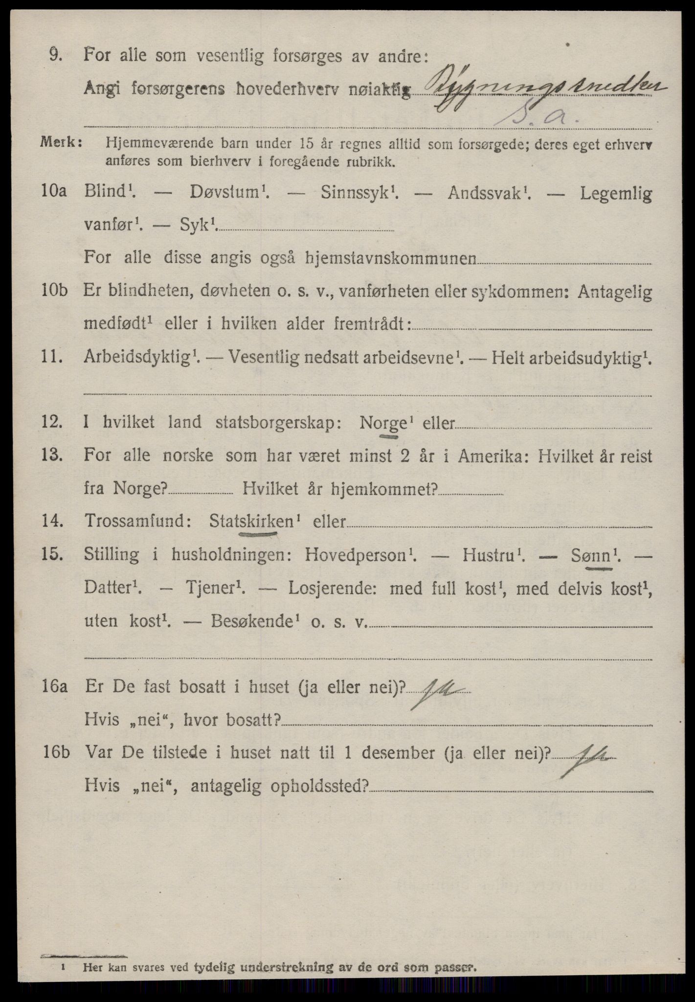 SAT, 1920 census for Frei, 1920, p. 2070