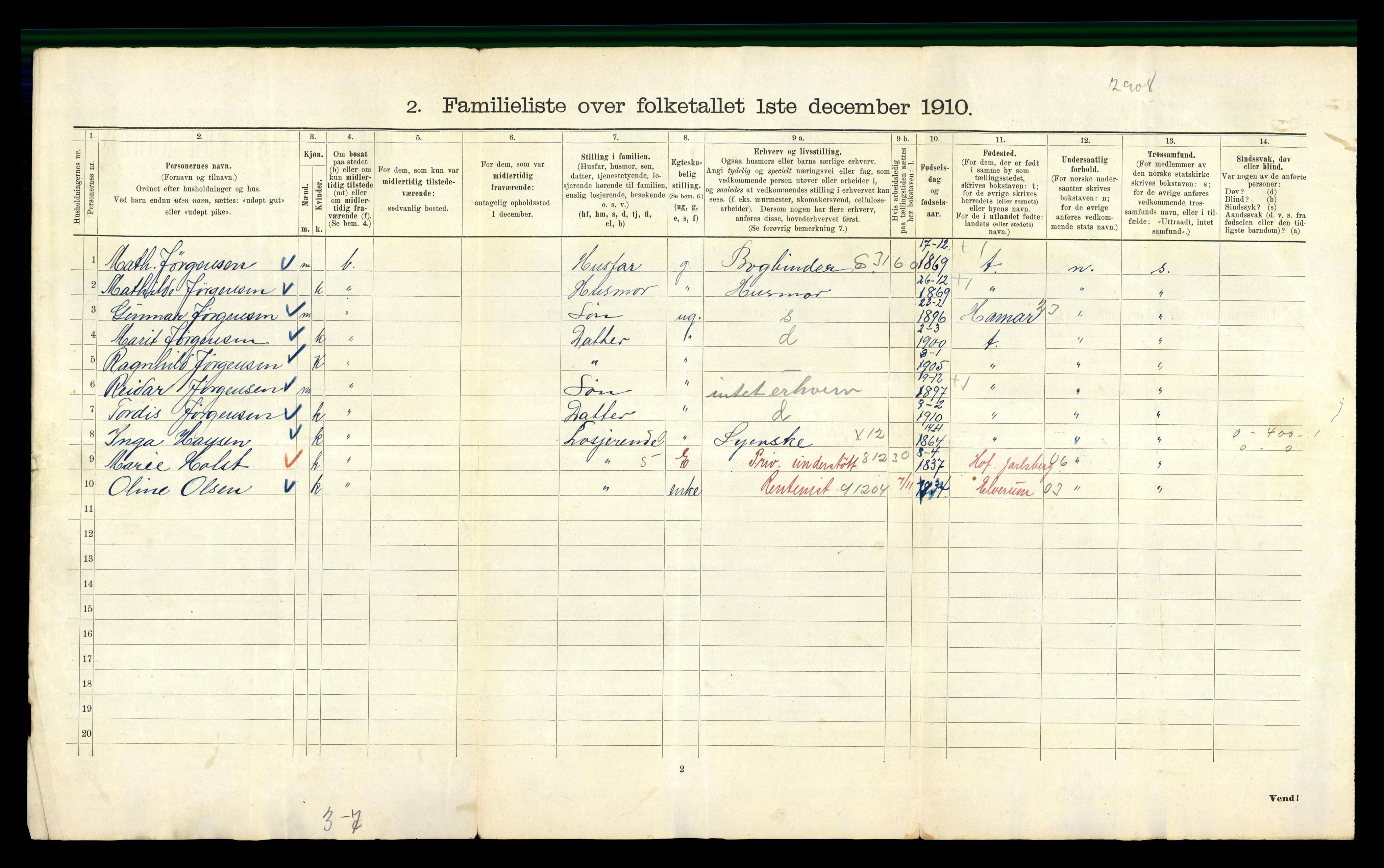 RA, 1910 census for Kristiania, 1910, p. 75530