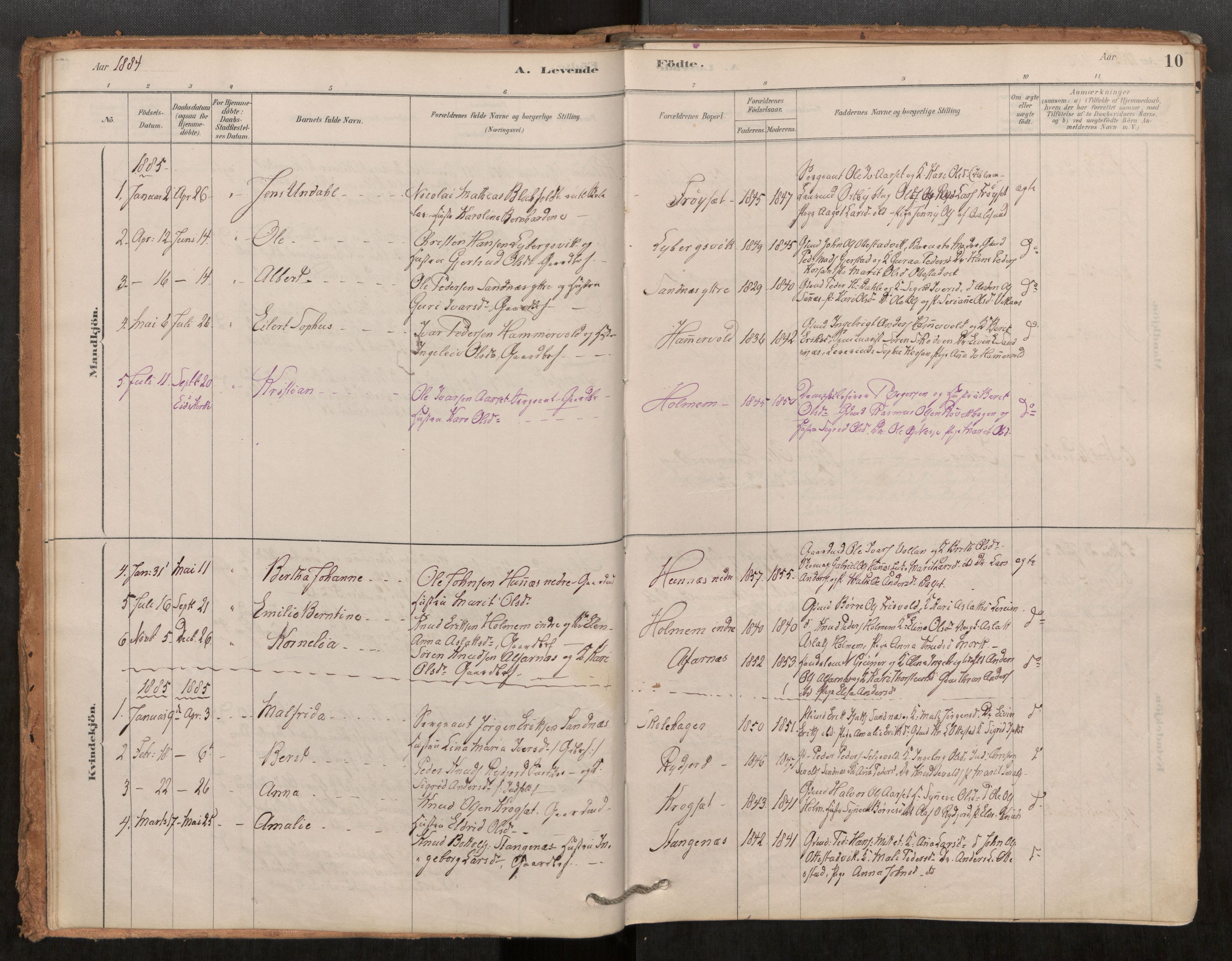 Ministerialprotokoller, klokkerbøker og fødselsregistre - Møre og Romsdal, AV/SAT-A-1454/548/L0615: Parish register (official) no. 548A02, 1878-1906, p. 10