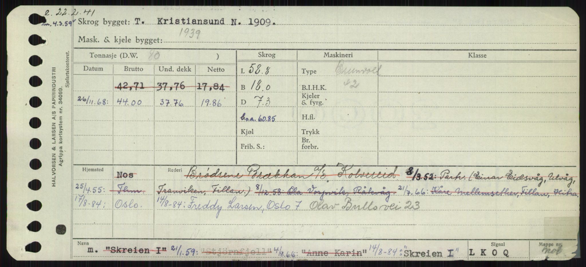 Sjøfartsdirektoratet med forløpere, Skipsmålingen, AV/RA-S-1627/H/Ha/L0005/0002: Fartøy, S-Sven / Fartøy, Skjo-Sven, p. 47