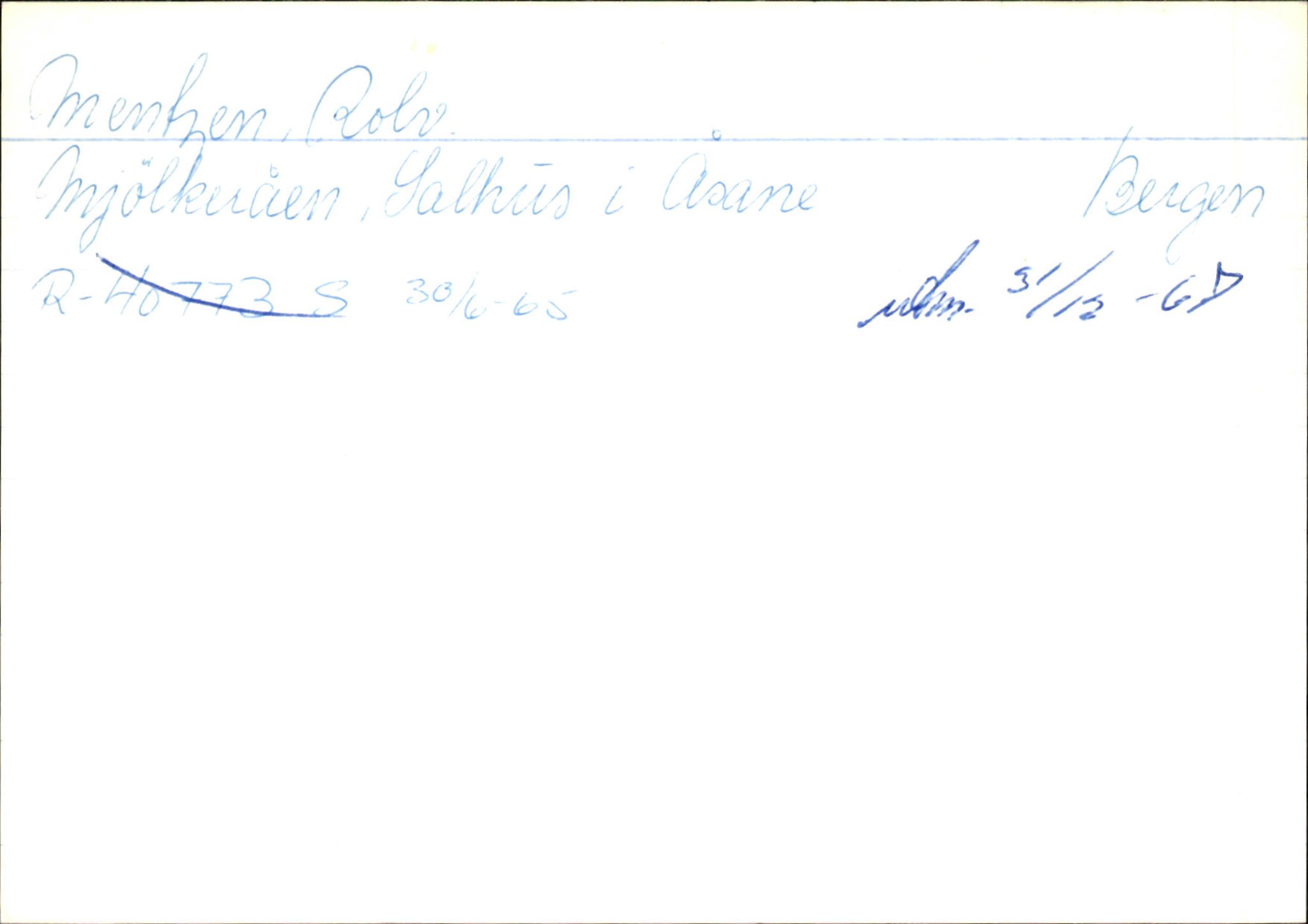 Statens vegvesen, Hordaland vegkontor, SAB/A-5201/2/Ha/L0036: R-eierkort M, 1920-1971, p. 2
