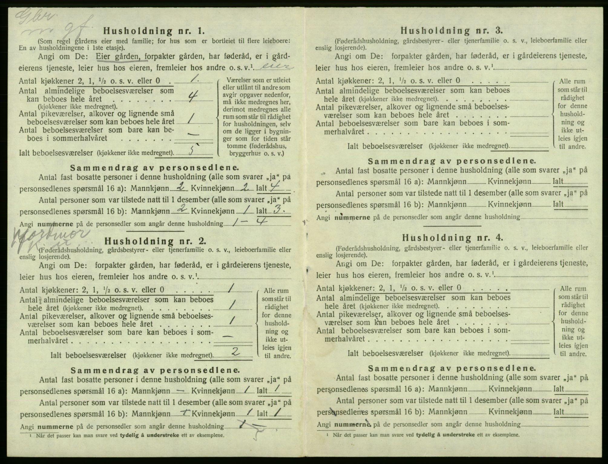 SAB, 1920 census for Tysnes, 1920, p. 973