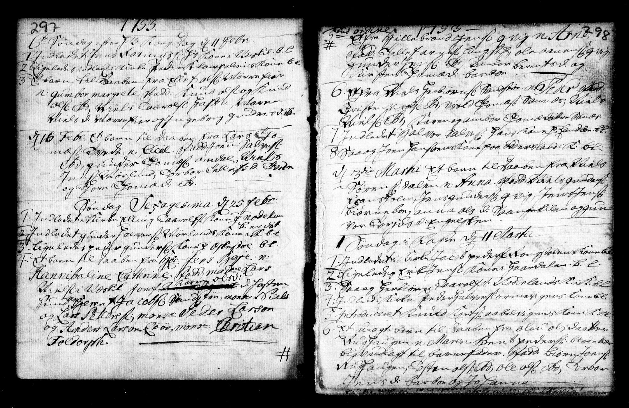 Holt sokneprestkontor, AV/SAK-1111-0021/F/Fa/L0002: Parish register (official) no. A 2, 1739-1753, p. 297-298