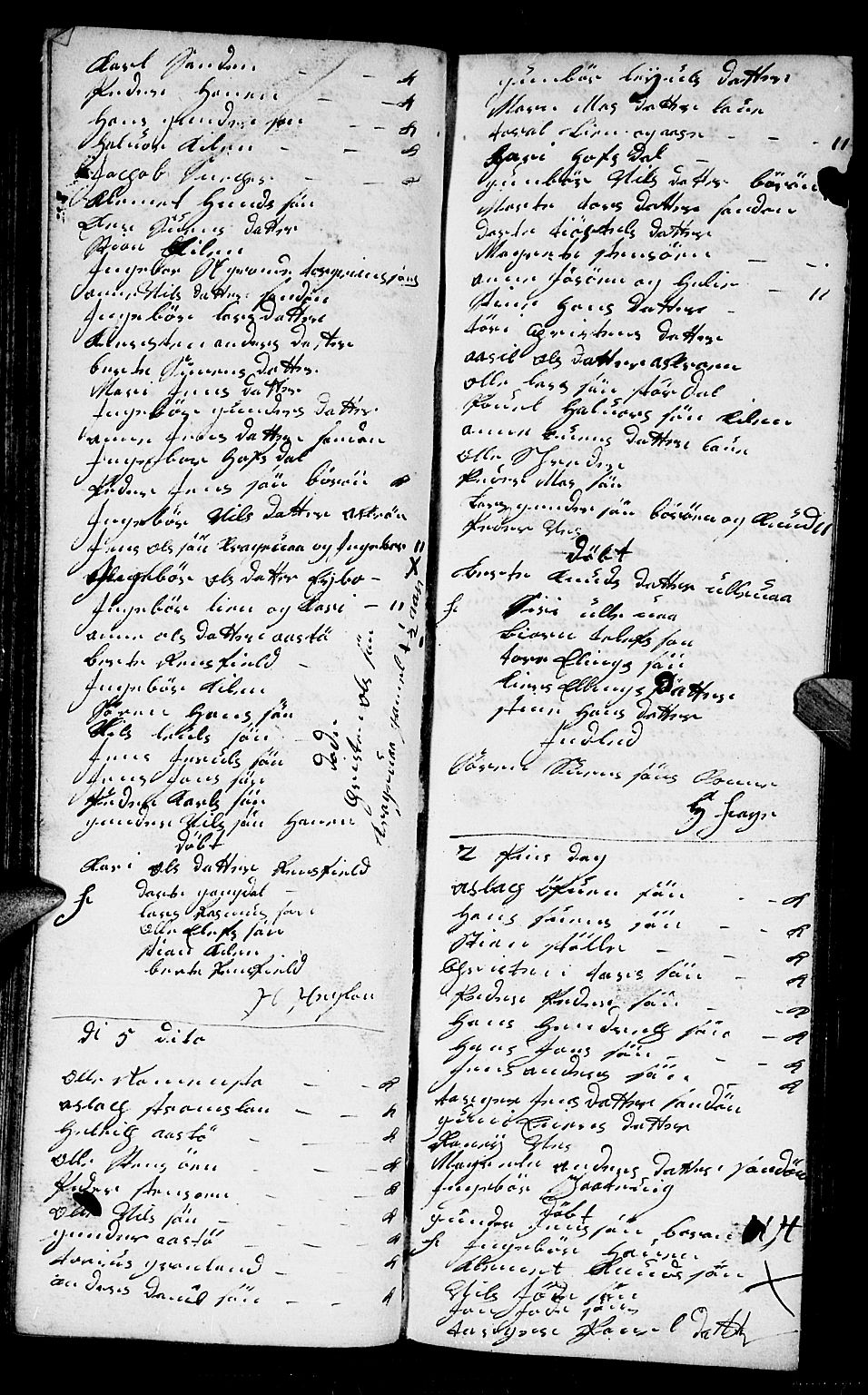 Dypvåg sokneprestkontor, AV/SAK-1111-0007/F/Fb/Fba/L0005: Parish register (copy) no. B 5, 1732-1746, p. 74