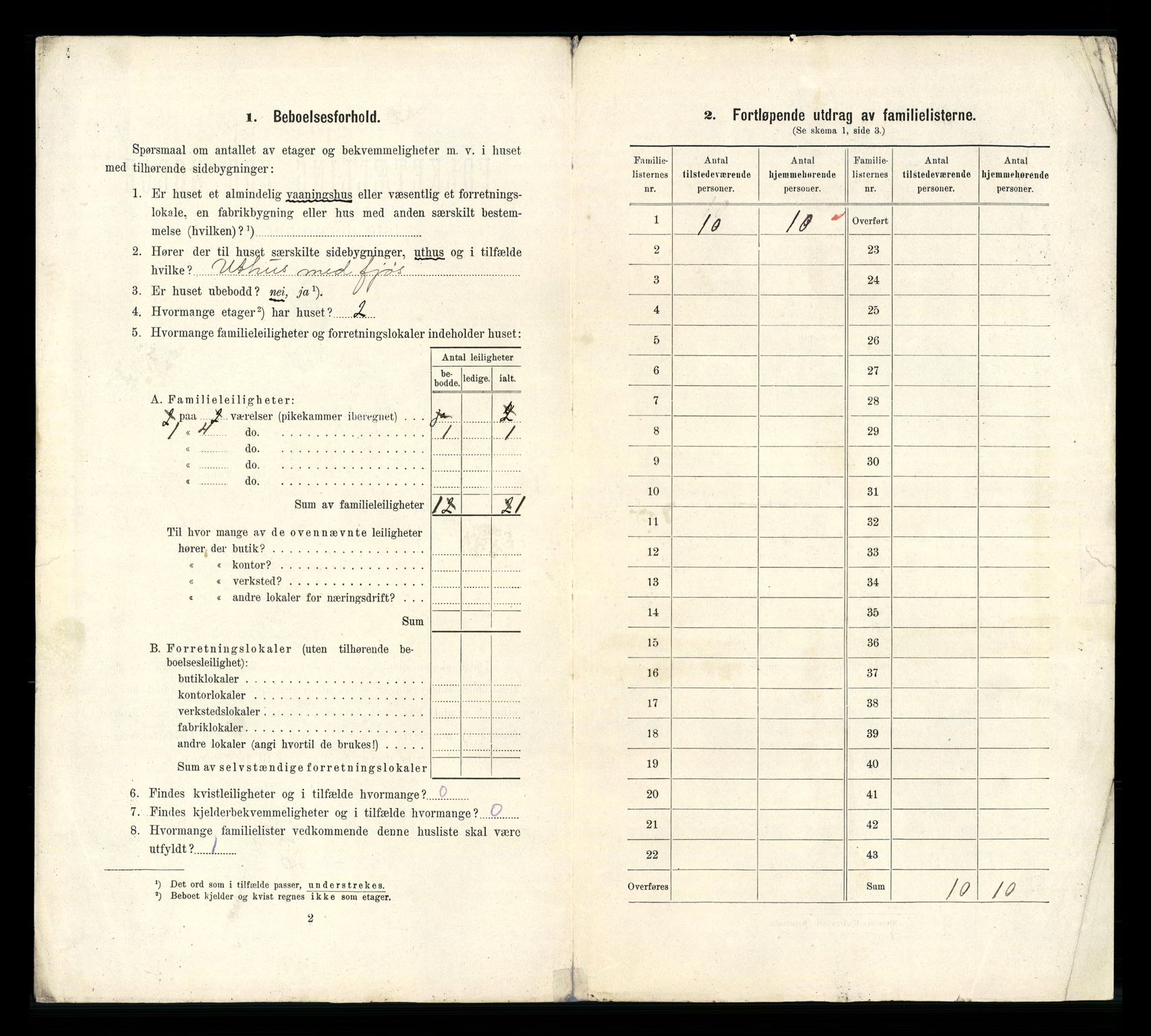 RA, 1910 census for Kongsberg, 1910, p. 1333