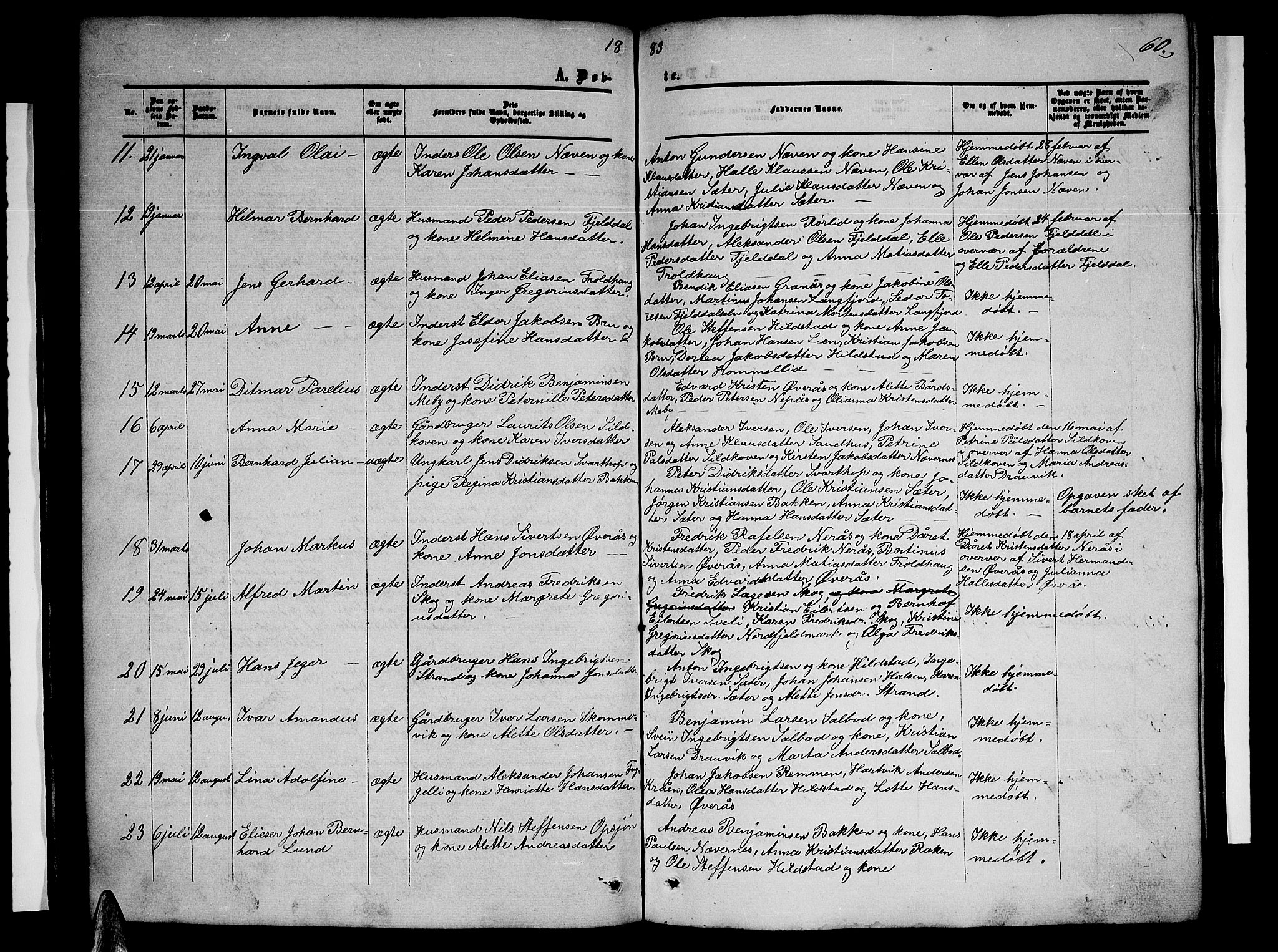 Ministerialprotokoller, klokkerbøker og fødselsregistre - Nordland, AV/SAT-A-1459/814/L0229: Parish register (copy) no. 814C02, 1859-1883, p. 60