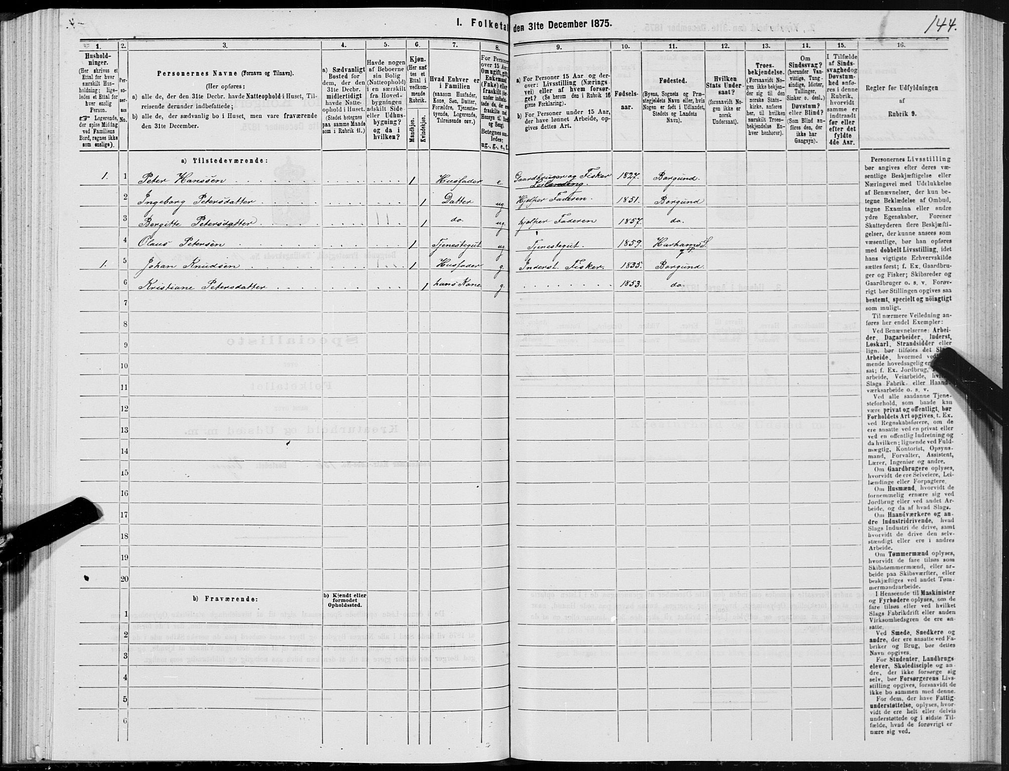 SAT, 1875 census for 1531P Borgund, 1875, p. 7144