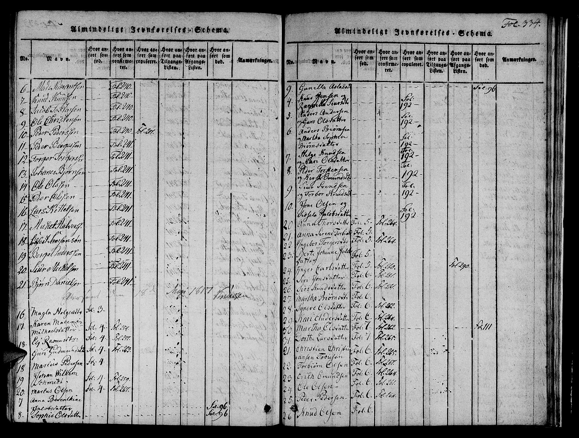 Nedstrand sokneprestkontor, AV/SAST-A-101841/01/IV: Parish register (official) no. A 6, 1816-1838, p. 334