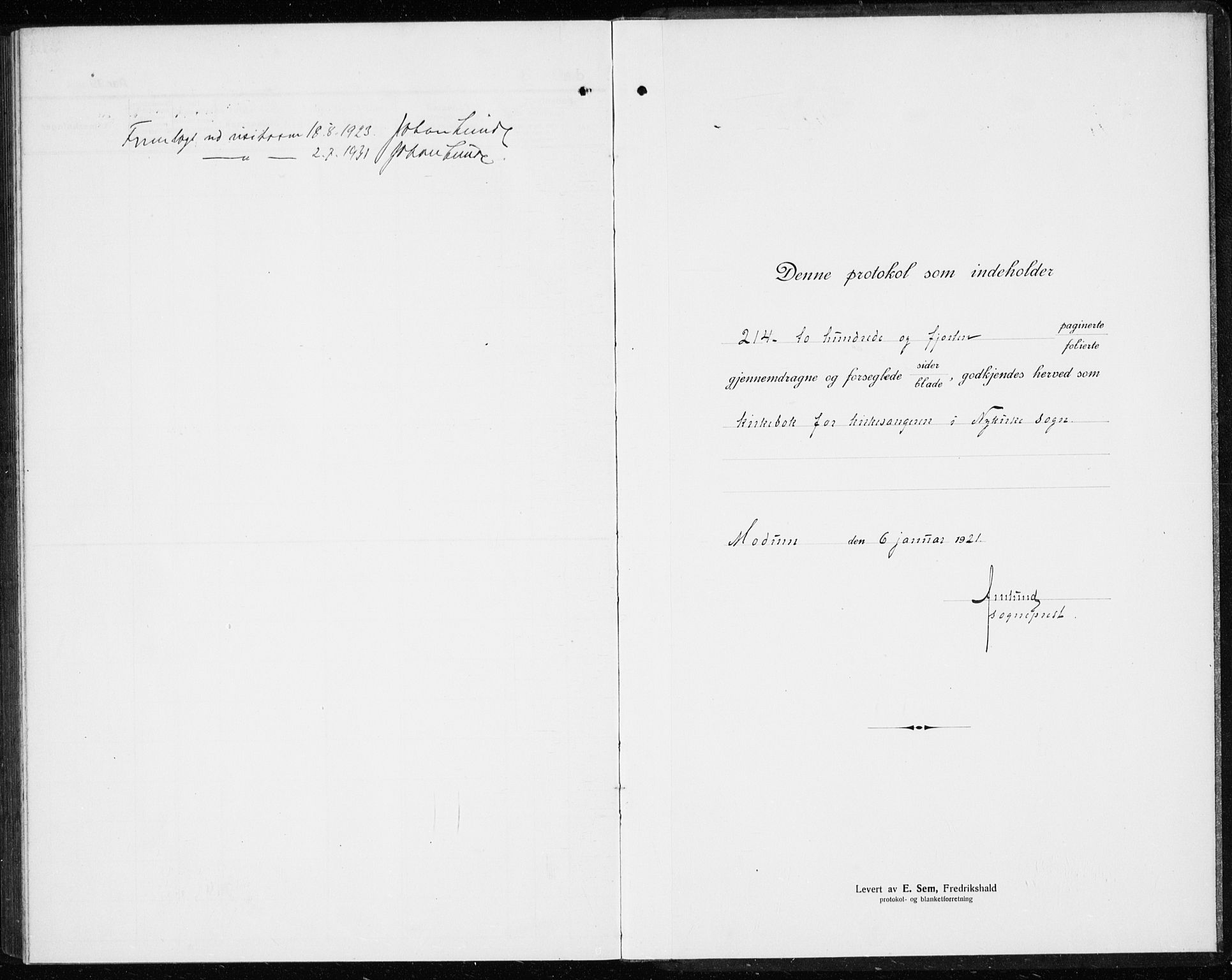 Modum kirkebøker, AV/SAKO-A-234/G/Gc/L0002: Parish register (copy) no. III 2, 1919-1935