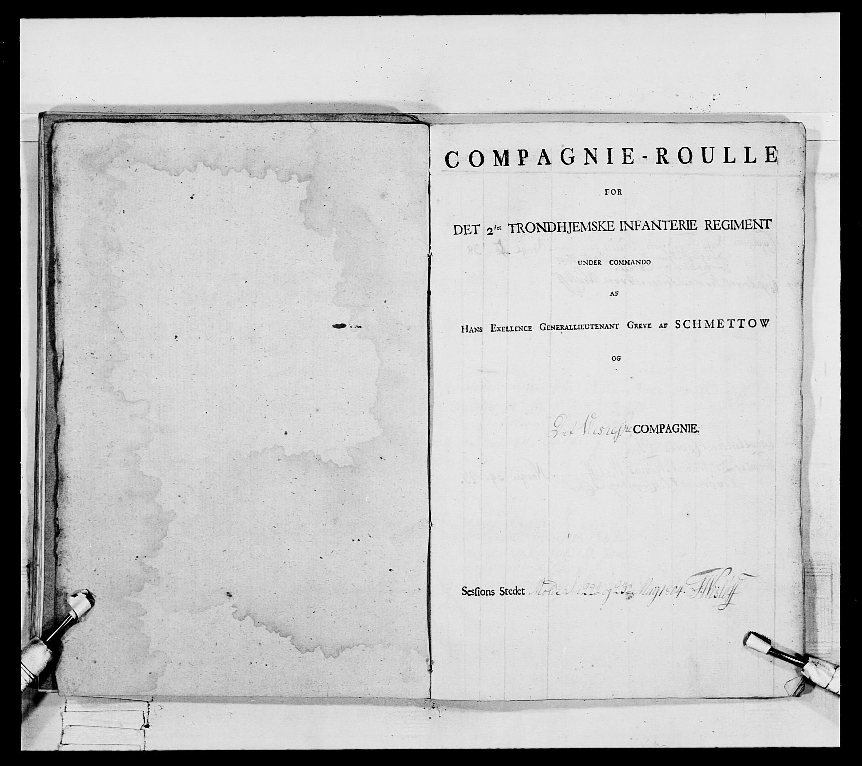 Generalitets- og kommissariatskollegiet, Det kongelige norske kommissariatskollegium, AV/RA-EA-5420/E/Eh/L0082: 2. Trondheimske nasjonale infanteriregiment, 1804, p. 236
