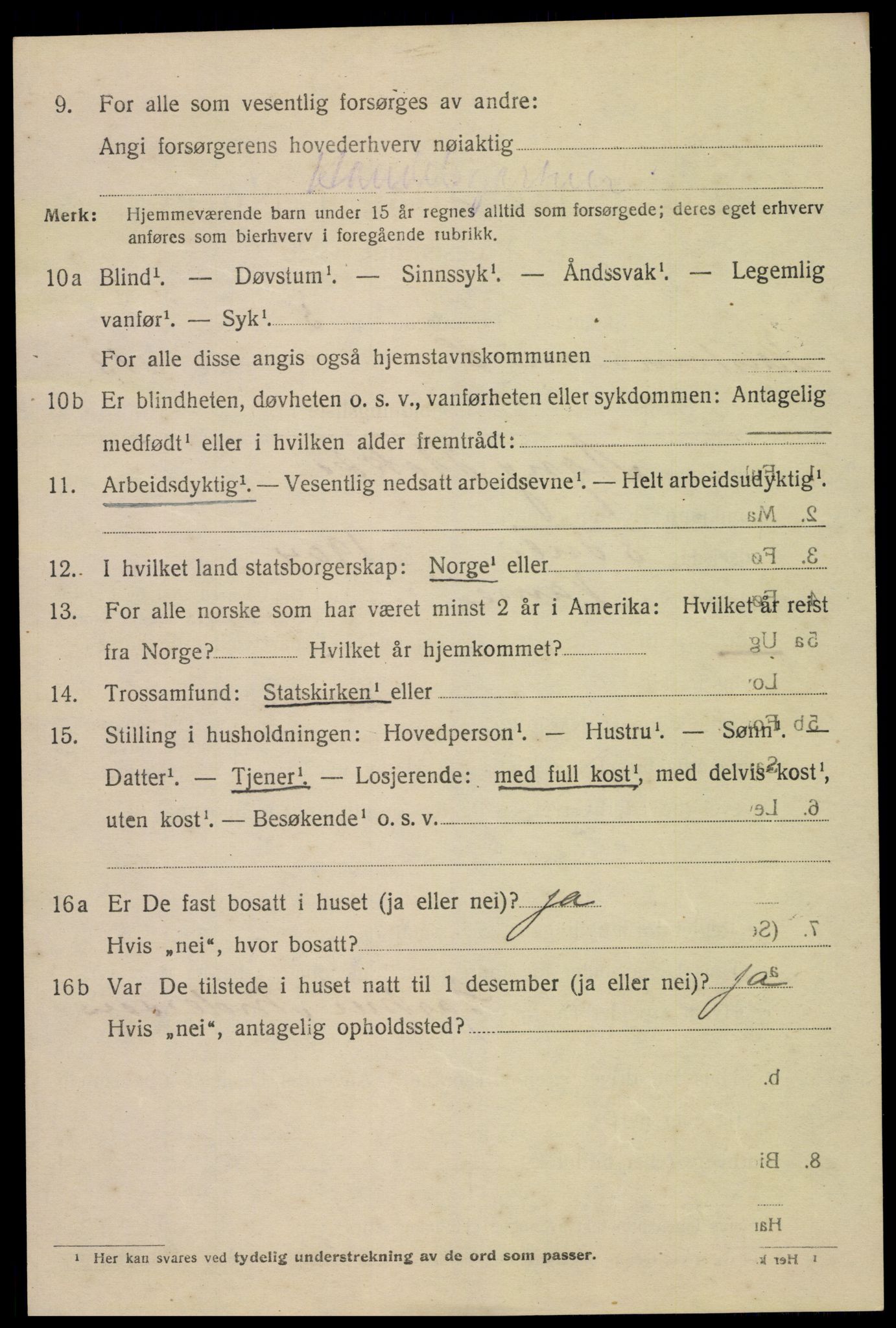 SAK, 1920 census for Kristiansand, 1920, p. 28268