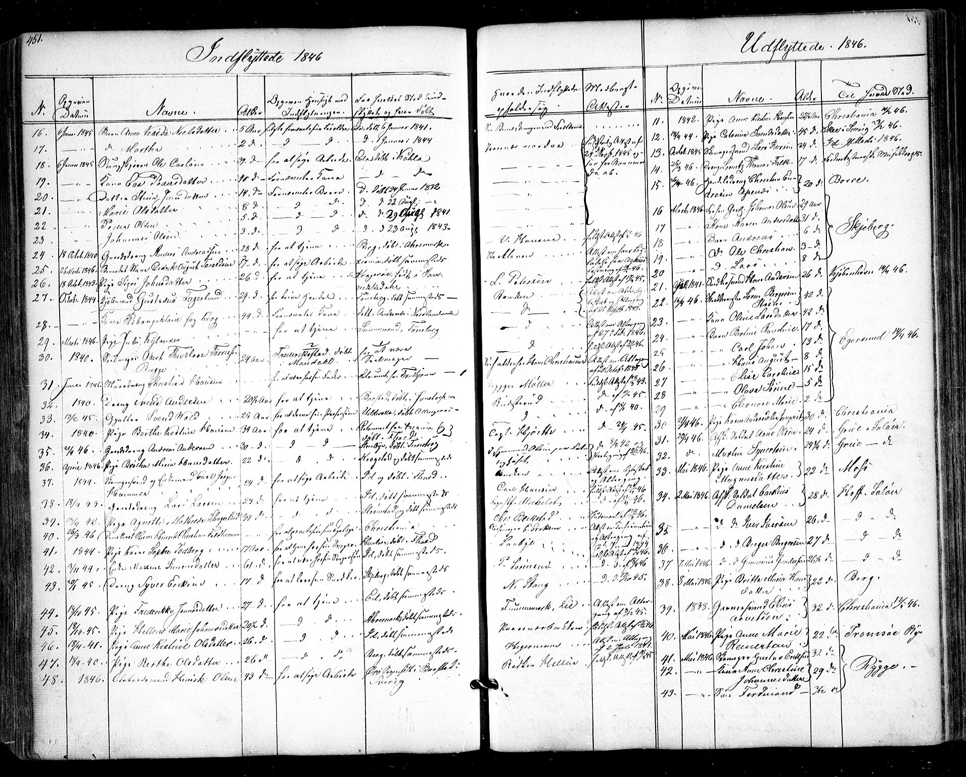 Halden prestekontor Kirkebøker, AV/SAO-A-10909/F/Fa/L0006: Parish register (official) no. I 6, 1845-1856, p. 451