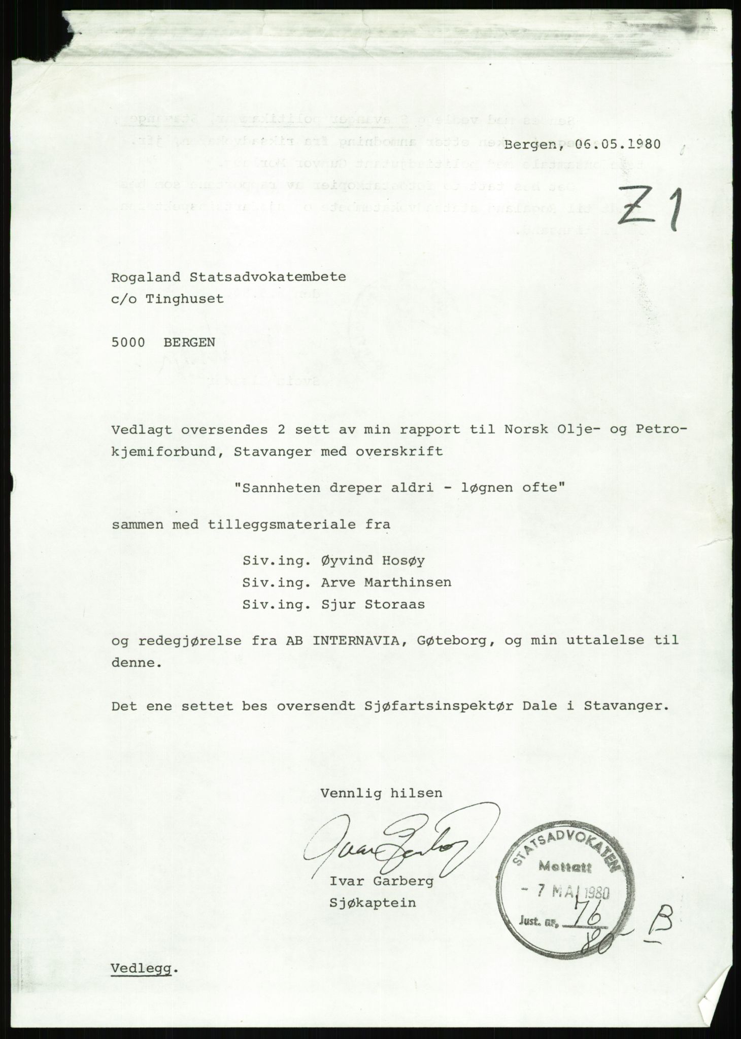 Justisdepartementet, Granskningskommisjonen ved Alexander Kielland-ulykken 27.3.1980, RA/S-1165/D/L0022: Y Forskningsprosjekter (Y8-Y9)/Z Diverse (Doku.liste + Z1-Z15 av 15), 1980-1981, p. 361