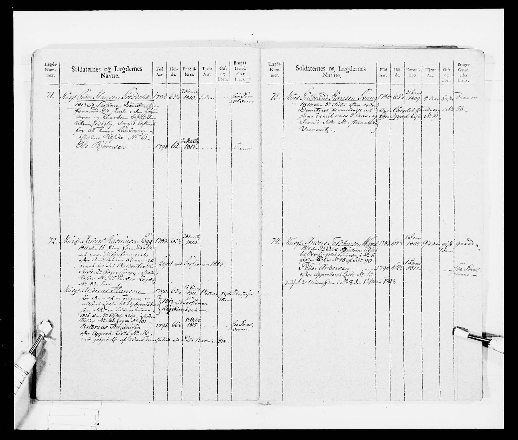 Generalitets- og kommissariatskollegiet, Det kongelige norske kommissariatskollegium, AV/RA-EA-5420/E/Eh/L0035: Nordafjelske gevorbne infanteriregiment, 1812-1813, p. 485