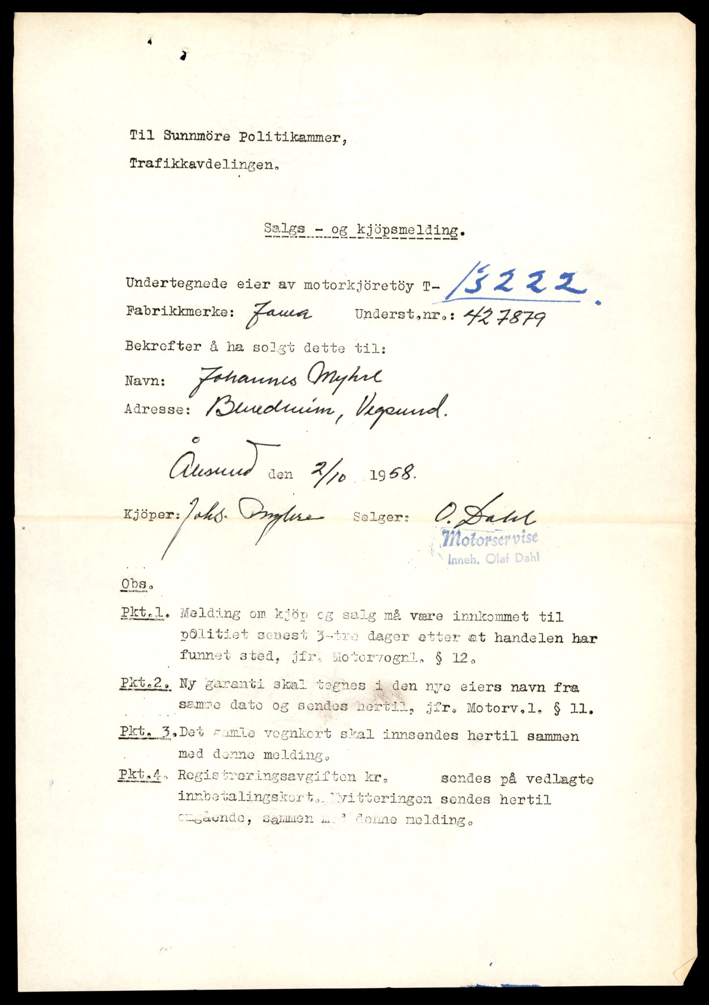 Møre og Romsdal vegkontor - Ålesund trafikkstasjon, AV/SAT-A-4099/F/Fe/L0038: Registreringskort for kjøretøy T 13180 - T 13360, 1927-1998, p. 711
