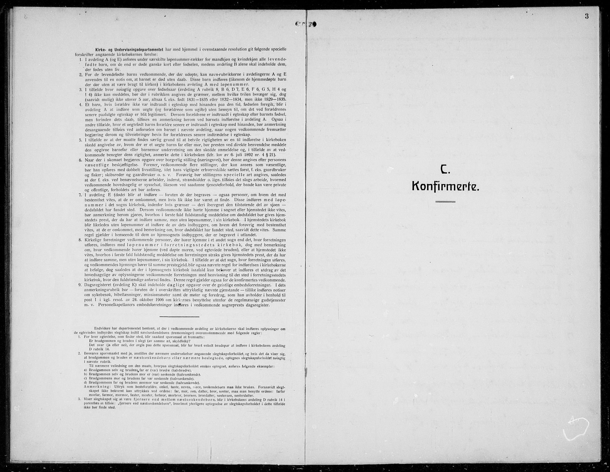 Mariakirken Sokneprestembete, SAB/A-76901/H/Hab/L0010: Parish register (copy) no. A 10, 1920-1937, p. 3
