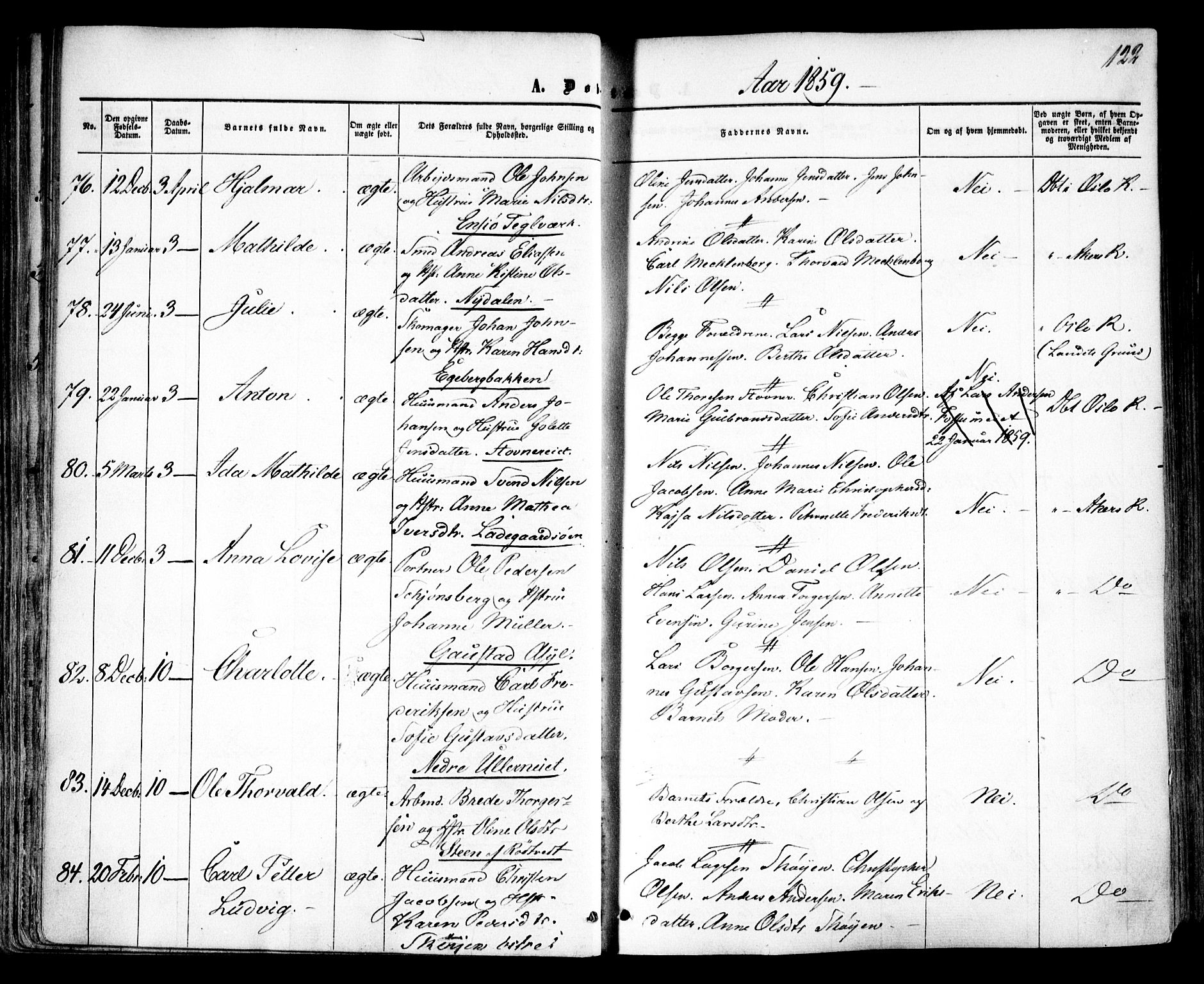 Vestre Aker prestekontor Kirkebøker, AV/SAO-A-10025/F/Fa/L0003: Parish register (official) no. 3, 1857-1868, p. 122