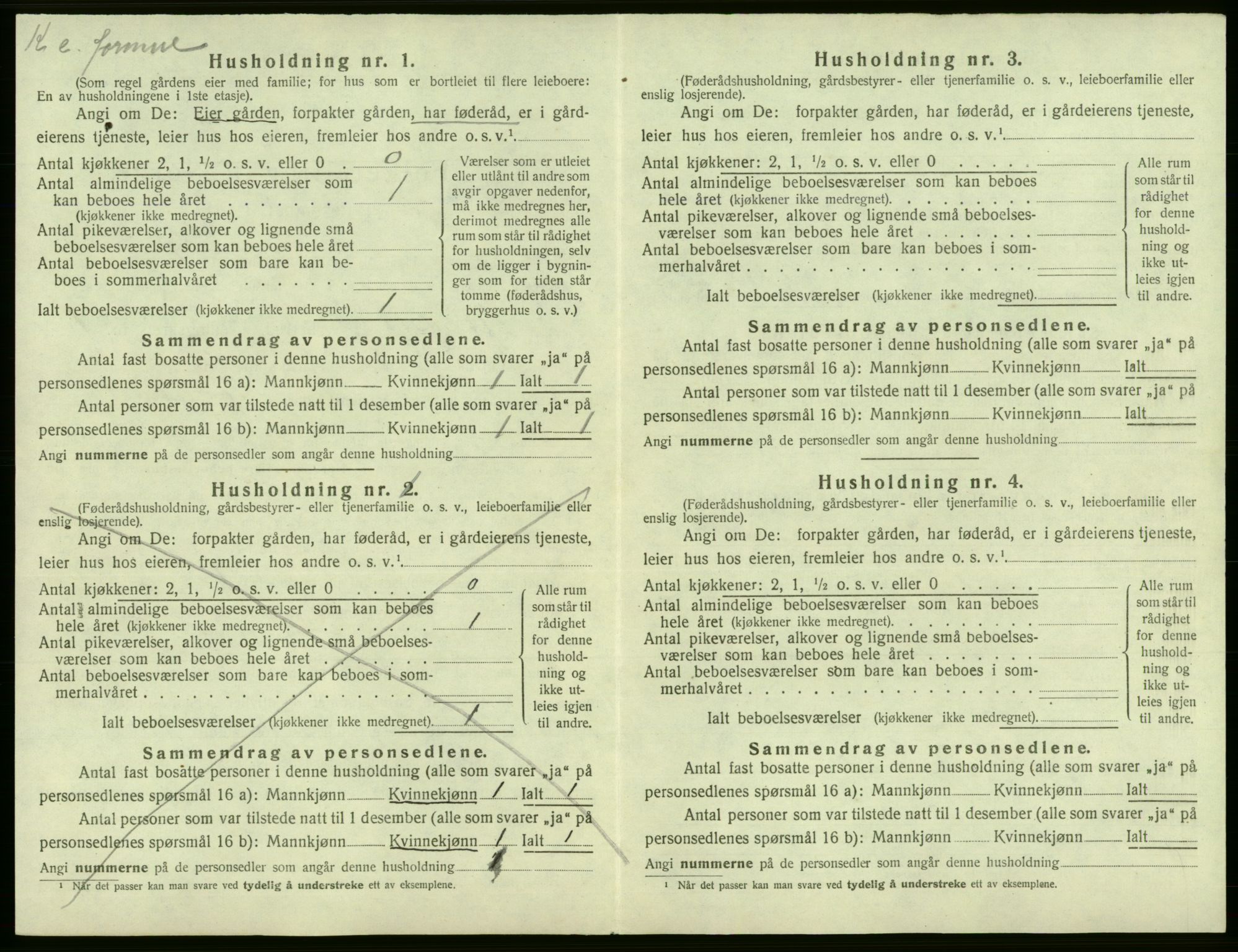 SAB, 1920 census for Jondal, 1920, p. 34