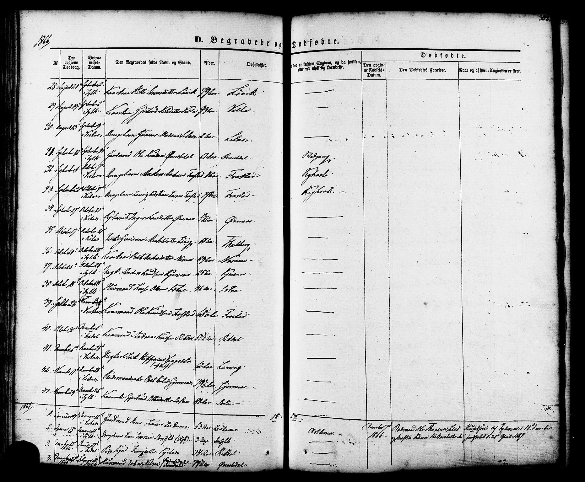 Ministerialprotokoller, klokkerbøker og fødselsregistre - Møre og Romsdal, SAT/A-1454/539/L0529: Parish register (official) no. 539A02, 1848-1872, p. 302