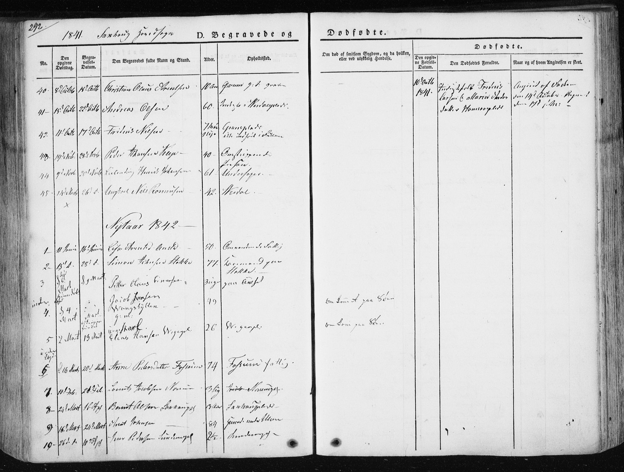 Ministerialprotokoller, klokkerbøker og fødselsregistre - Nord-Trøndelag, SAT/A-1458/730/L0280: Parish register (official) no. 730A07 /1, 1840-1854, p. 292