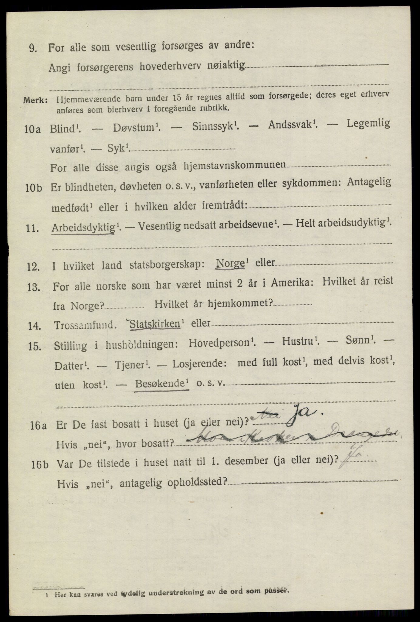 SAKO, 1920 census for Drangedal, 1920, p. 8464