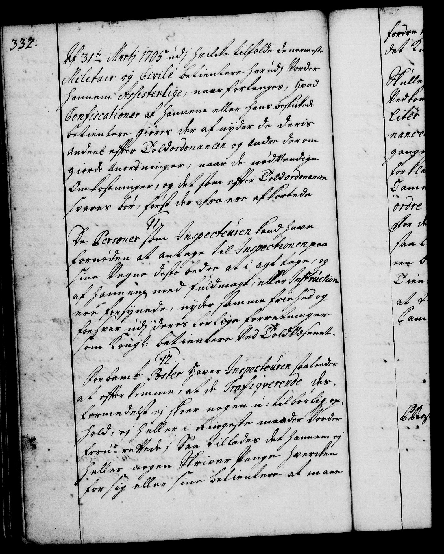 Rentekammeret, Kammerkanselliet, RA/EA-3111/G/Gg/Ggi/L0001: Norsk instruksjonsprotokoll med register (merket RK 53.34), 1720-1729, p. 332