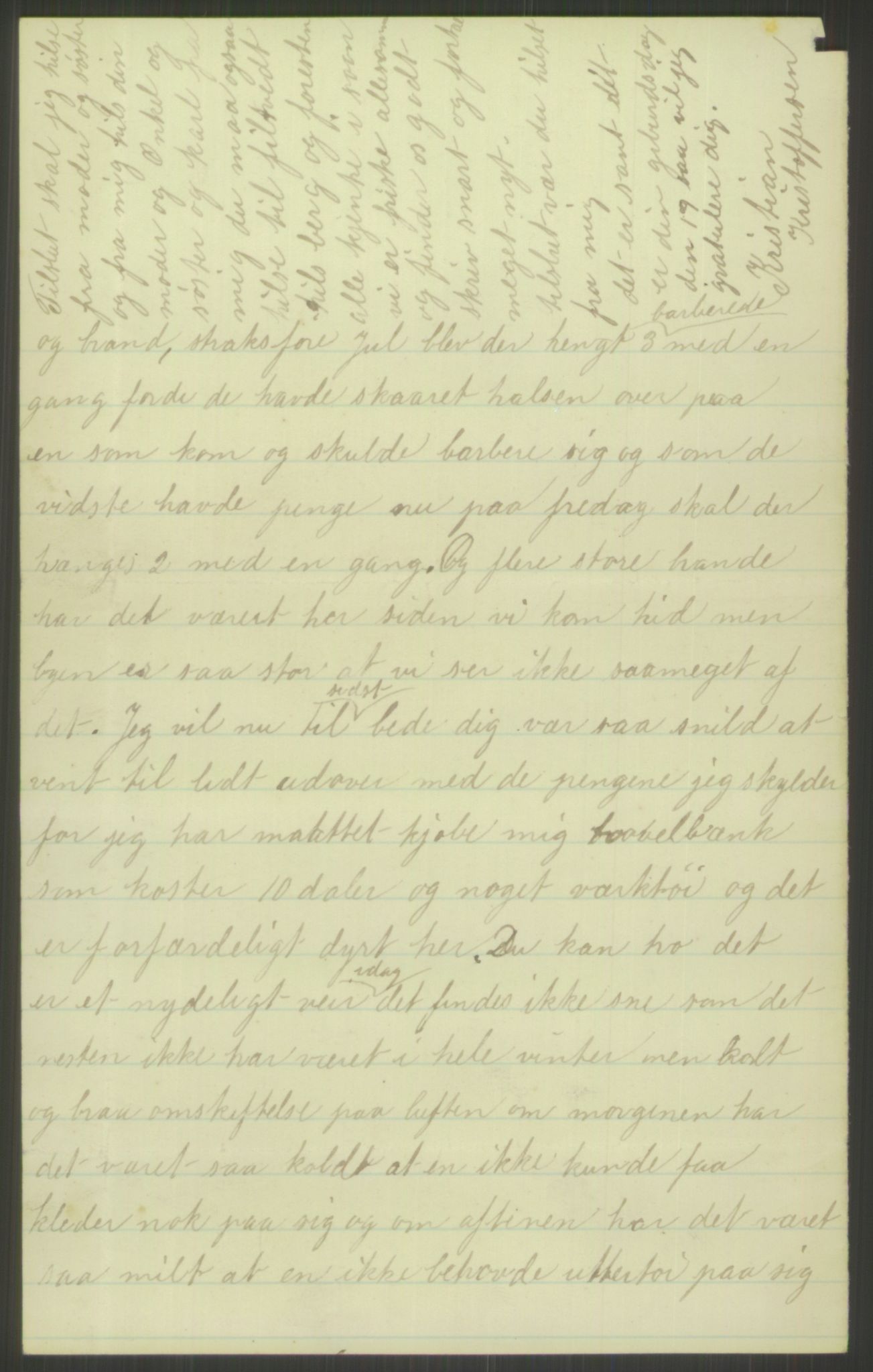 Samlinger til kildeutgivelse, Amerikabrevene, AV/RA-EA-4057/F/L0021: Innlån fra Buskerud: Michalsen - Ål bygdearkiv, 1838-1914, p. 38