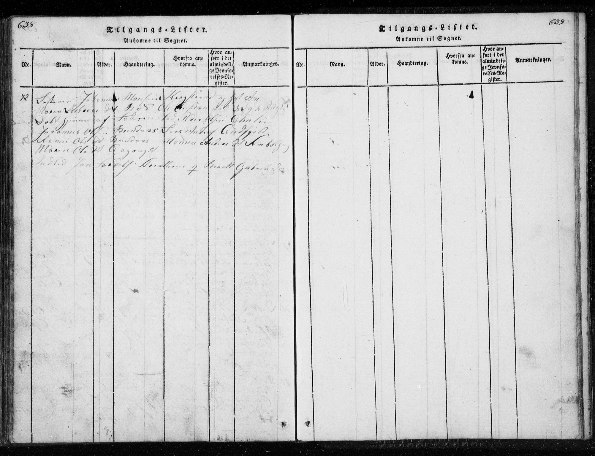 Ministerialprotokoller, klokkerbøker og fødselsregistre - Nordland, AV/SAT-A-1459/827/L0412: Parish register (copy) no. 827C01, 1820-1841, p. 638-639