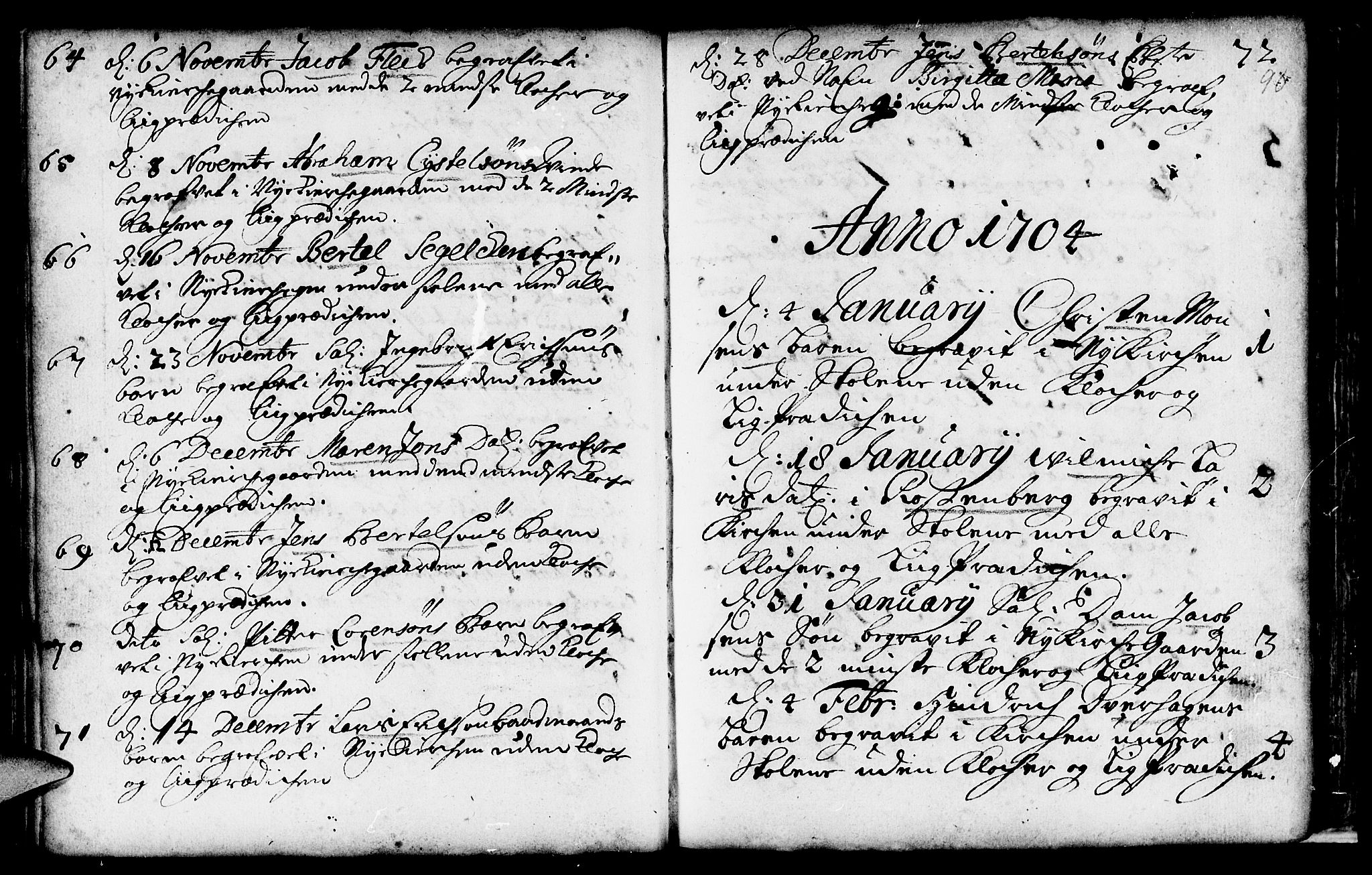 Nykirken Sokneprestembete, SAB/A-77101/H/Haa/L0009: Parish register (official) no. A 9, 1689-1759, p. 90