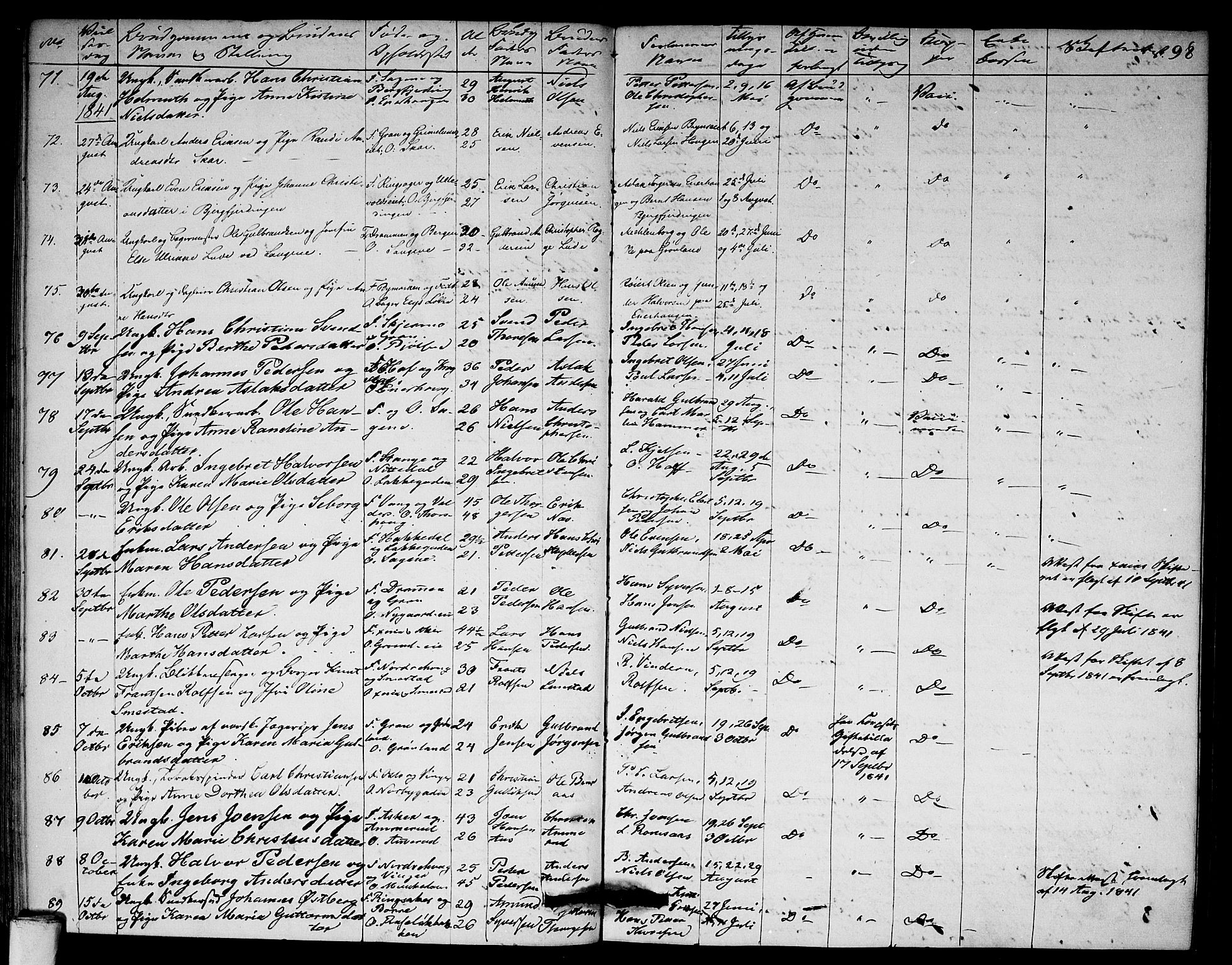 Aker prestekontor kirkebøker, AV/SAO-A-10861/F/L0018: Parish register (official) no. 18, 1829-1853, p. 98