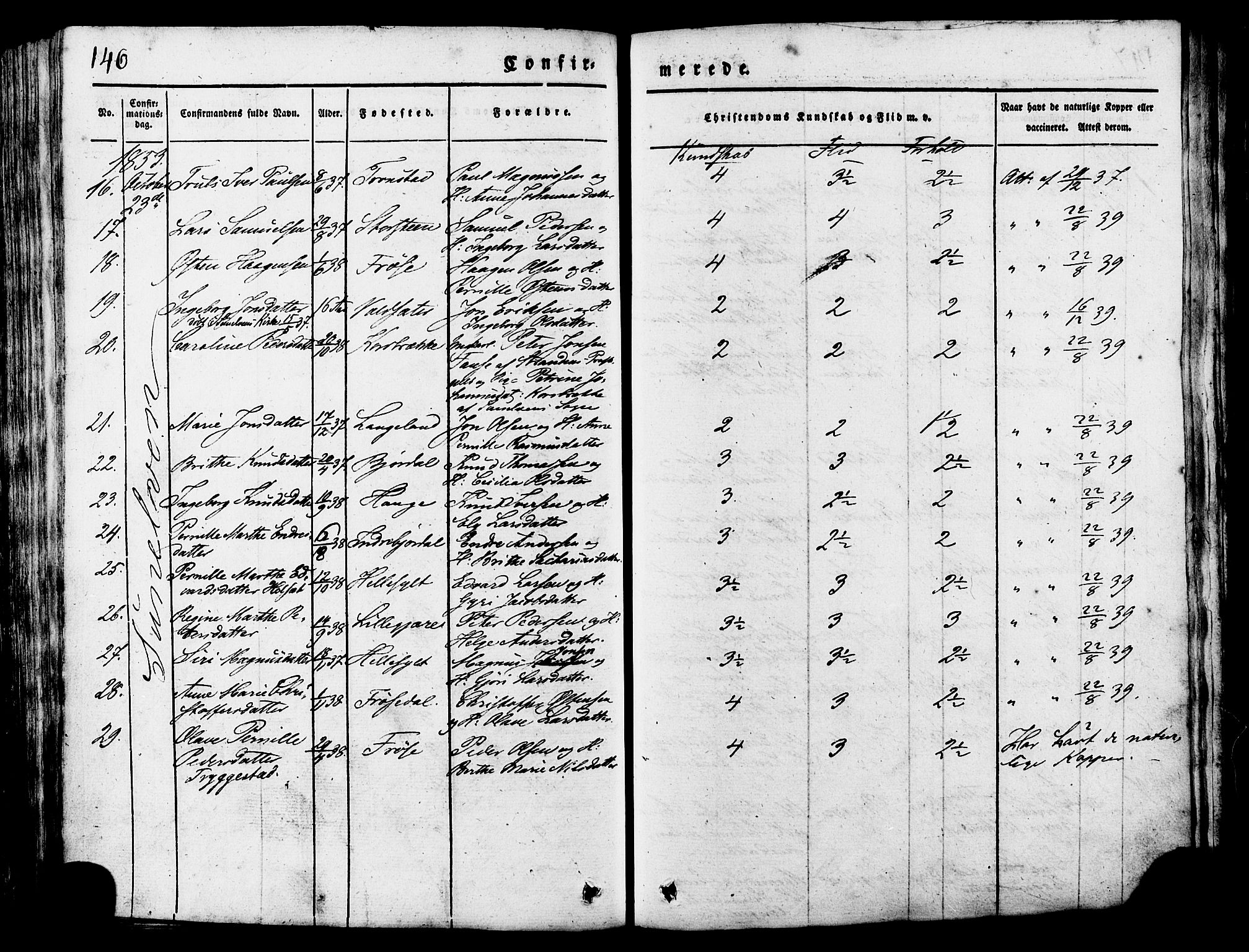 Ministerialprotokoller, klokkerbøker og fødselsregistre - Møre og Romsdal, AV/SAT-A-1454/517/L0221: Parish register (official) no. 517A01, 1827-1858, p. 146