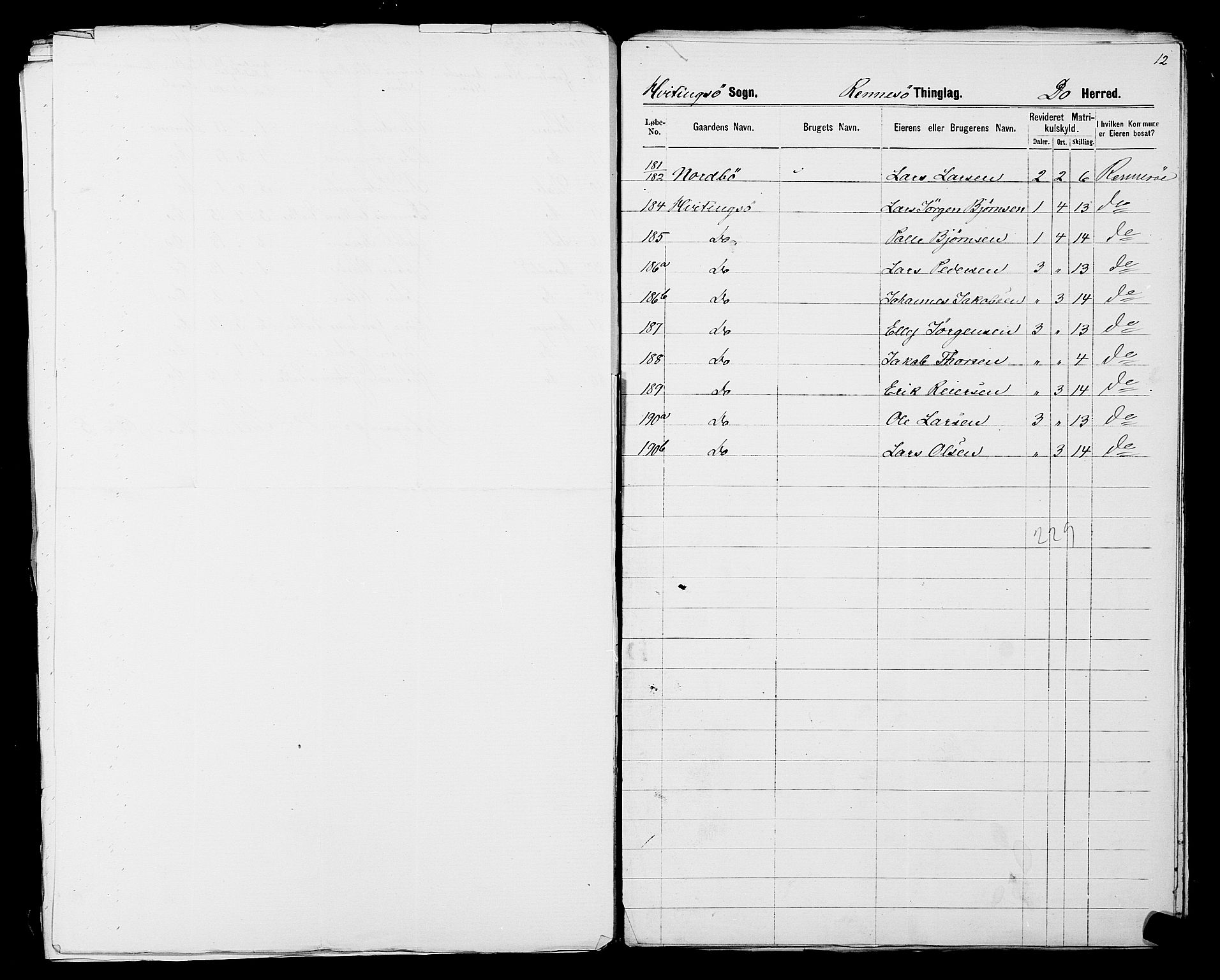 SAST, 1875 census for 1142P Rennesøy, 1875, p. 22