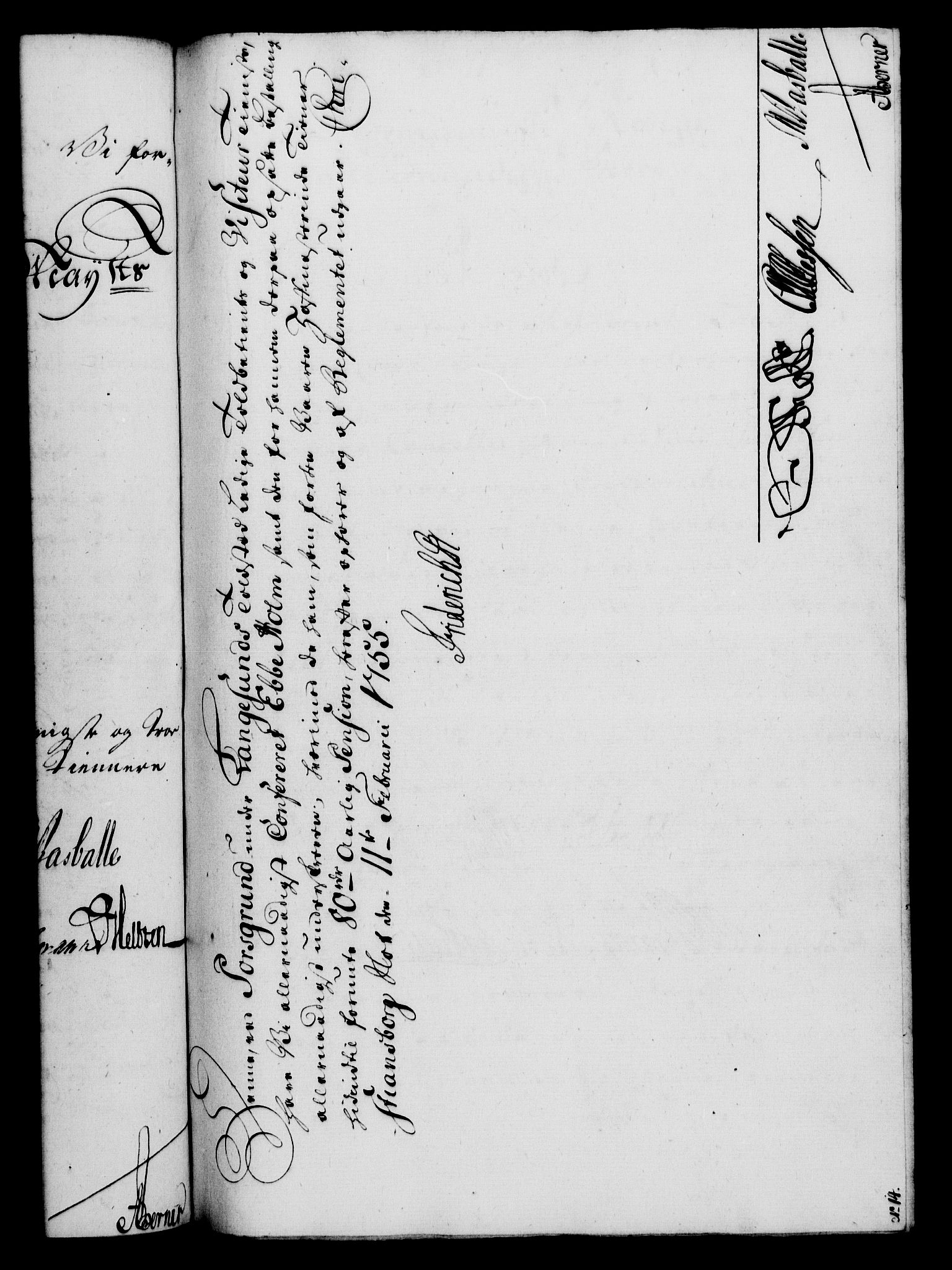 Rentekammeret, Kammerkanselliet, RA/EA-3111/G/Gf/Gfa/L0037: Norsk relasjons- og resolusjonsprotokoll (merket RK 52.37), 1755, p. 97